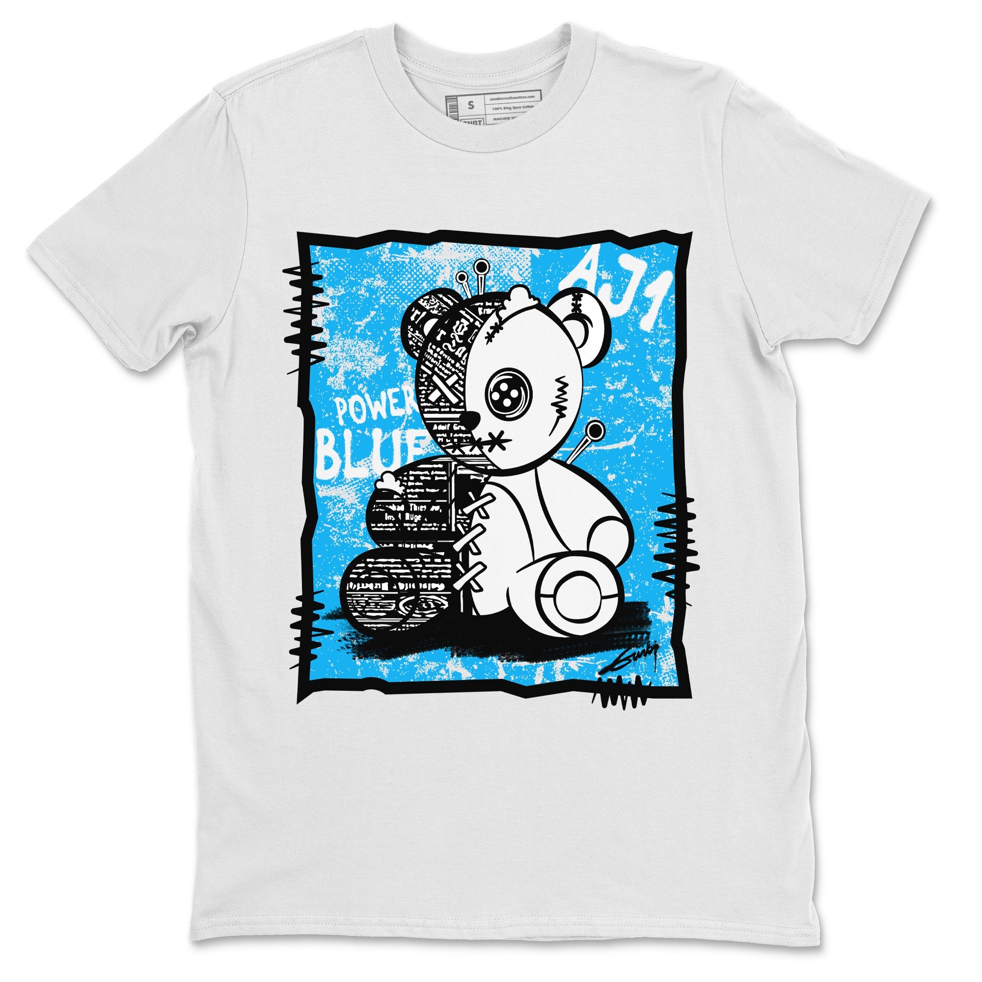 Vintage Bear Unisex Tops - Air Jordan 1 Powder Blue