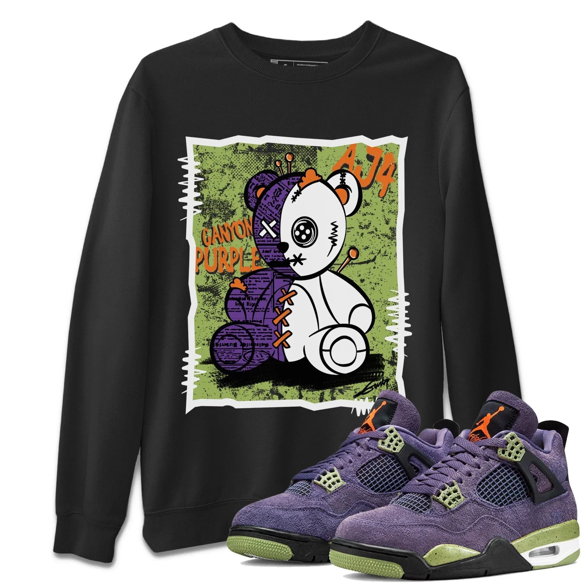 Vintage Bear Unisex Tops - Air Jordan 4 Canyon Purple