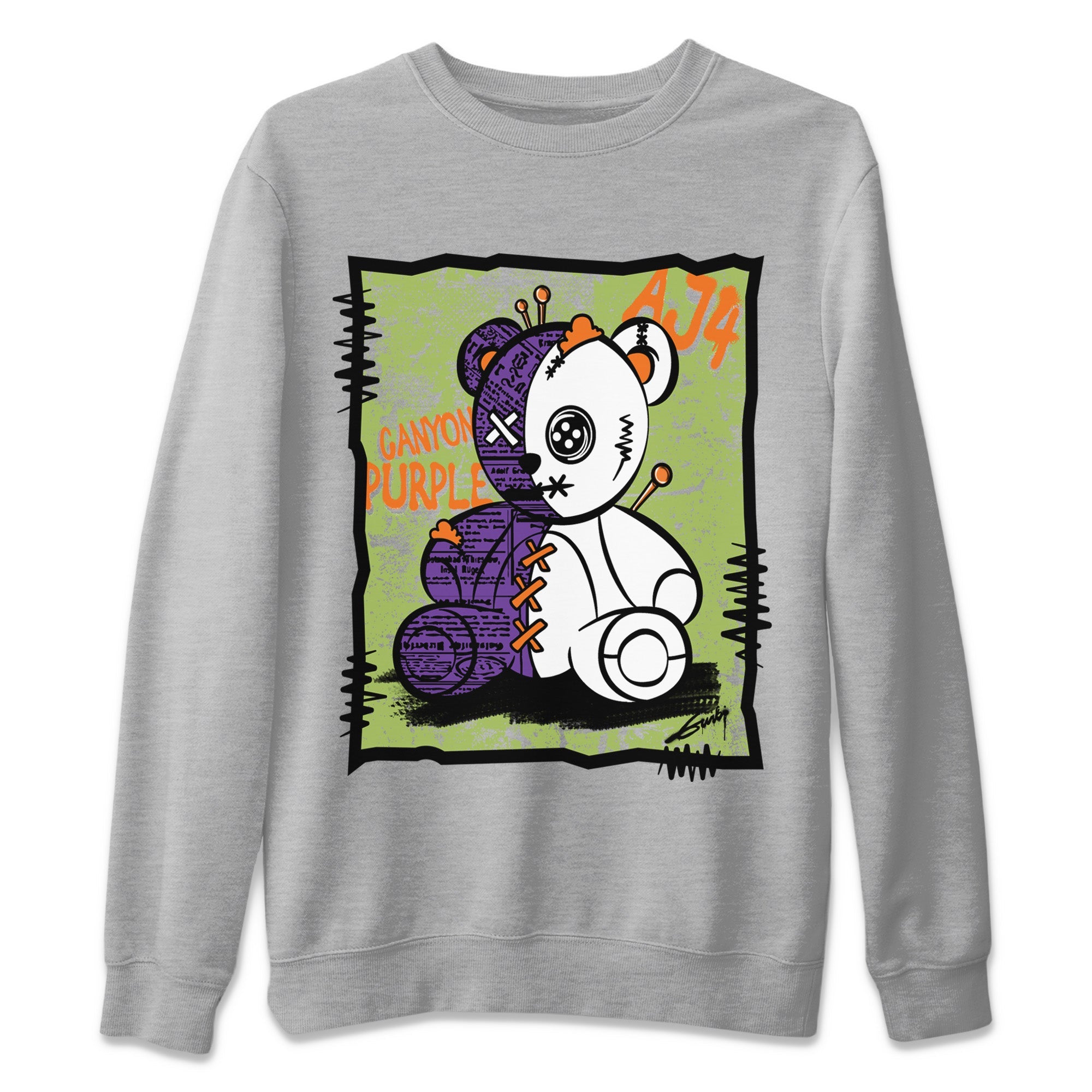 Vintage Bear Unisex Tops - Air Jordan 4 Canyon Purple