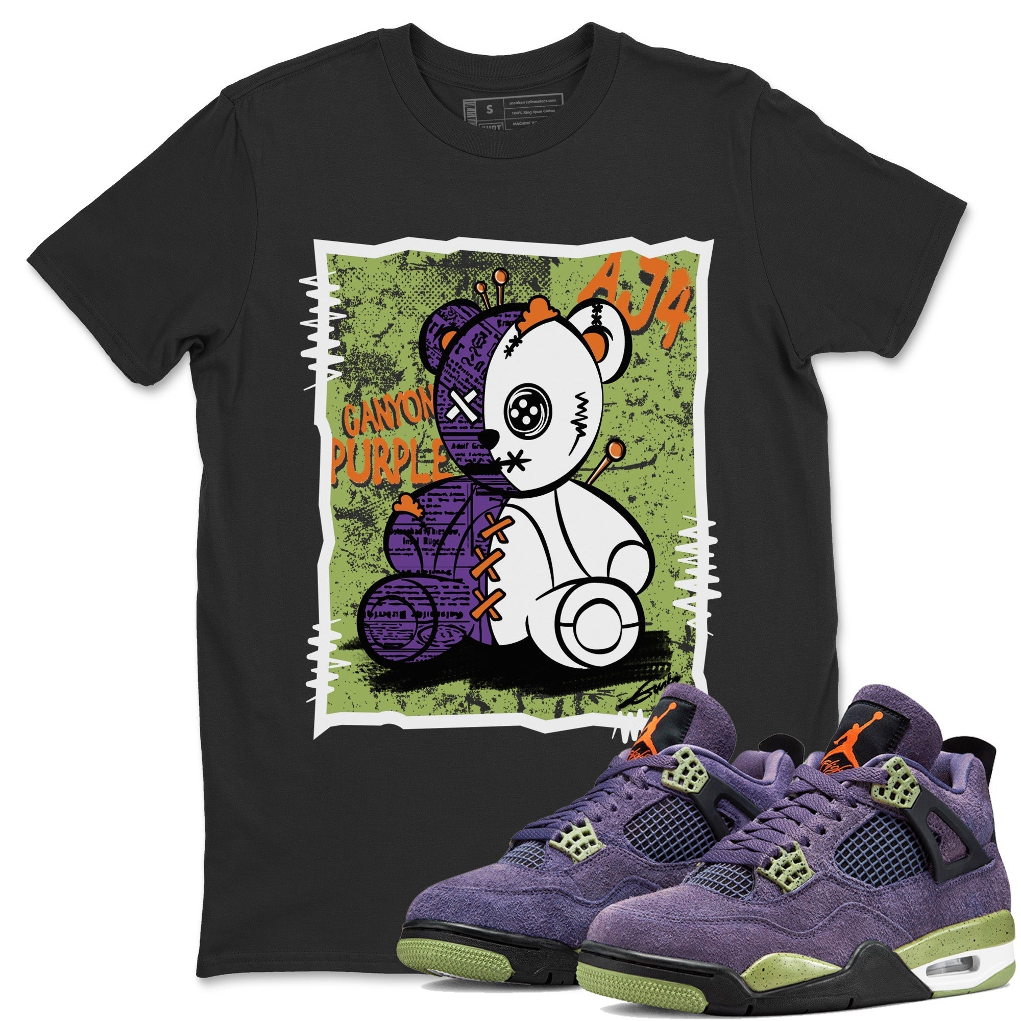 Vintage Bear Unisex Tops - Air Jordan 4 Canyon Purple