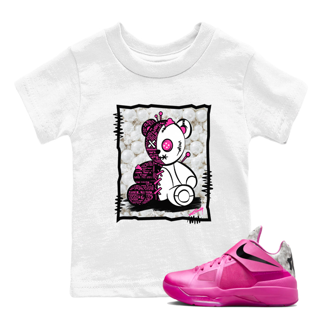 Vintage Bear snkmatch Tees Kids - Nike KD 4 Aunt Pearl