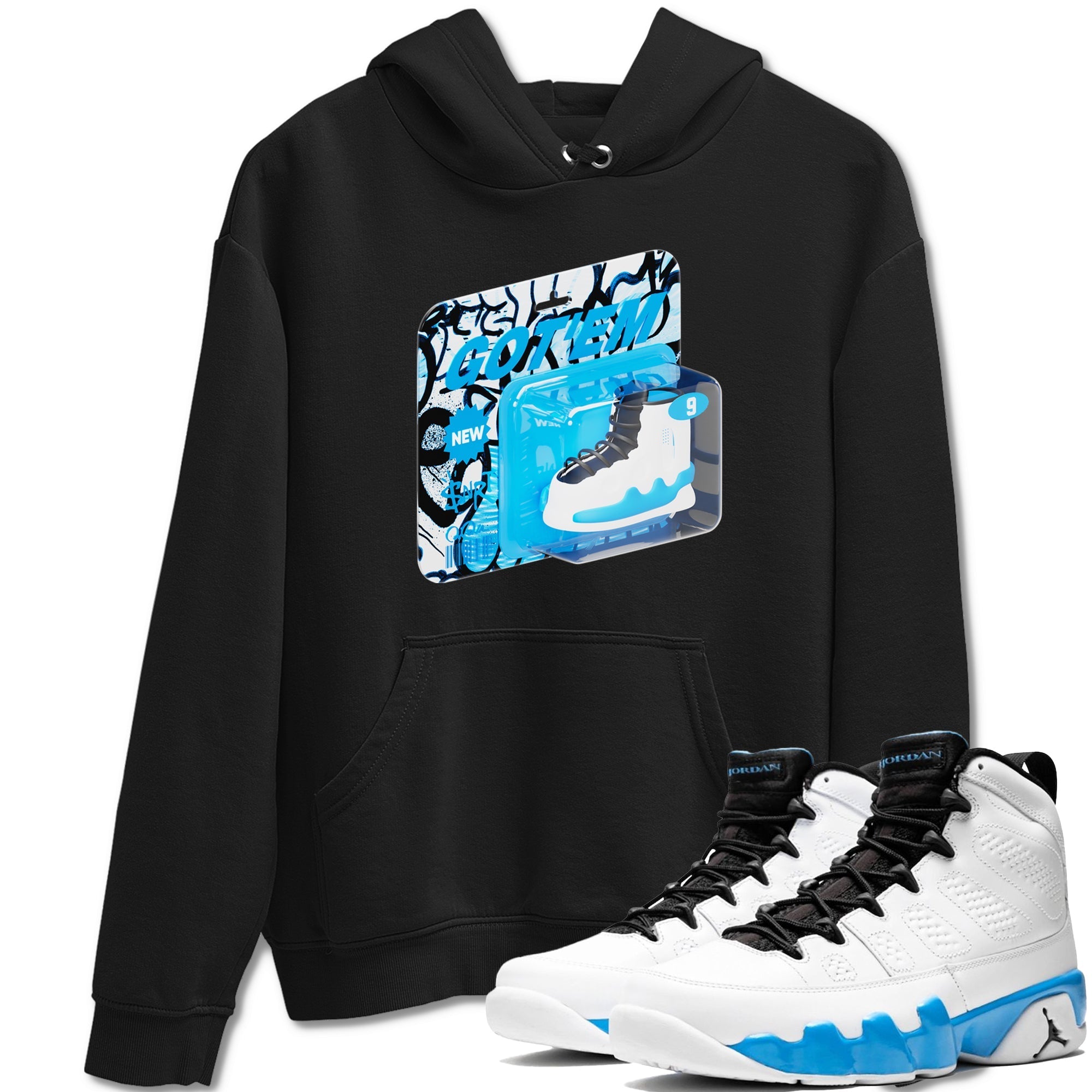 Vintage Toy Packaging snkmatch Tees - Air Jordan 9 Powder Blue