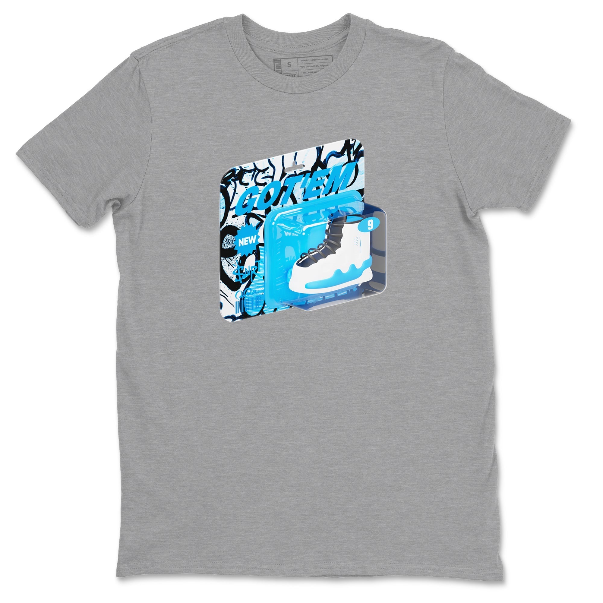 Vintage Toy Packaging snkmatch Tees - Air Jordan 9 Powder Blue