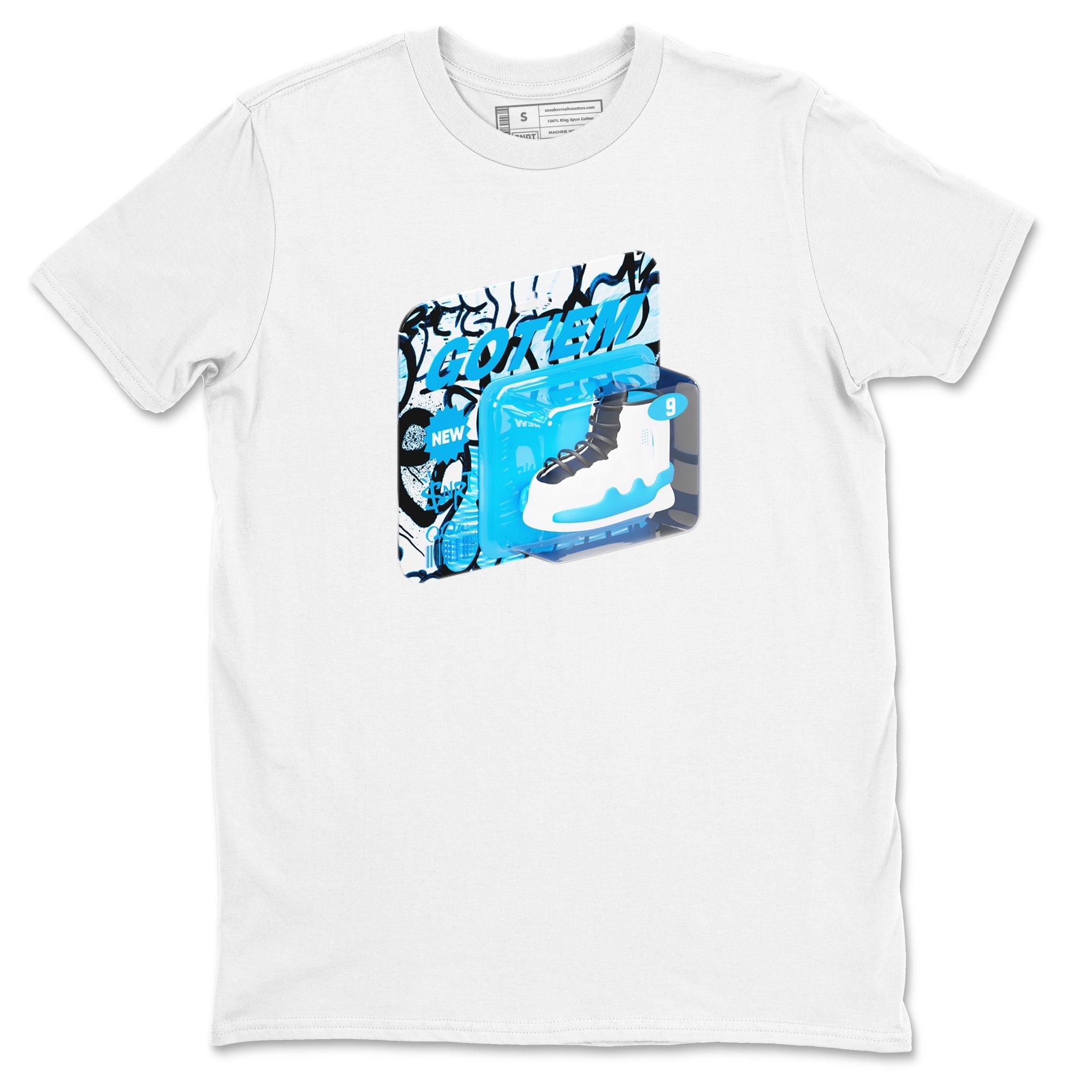 Vintage Toy Packaging snkmatch Tees - Air Jordan 9 Powder Blue