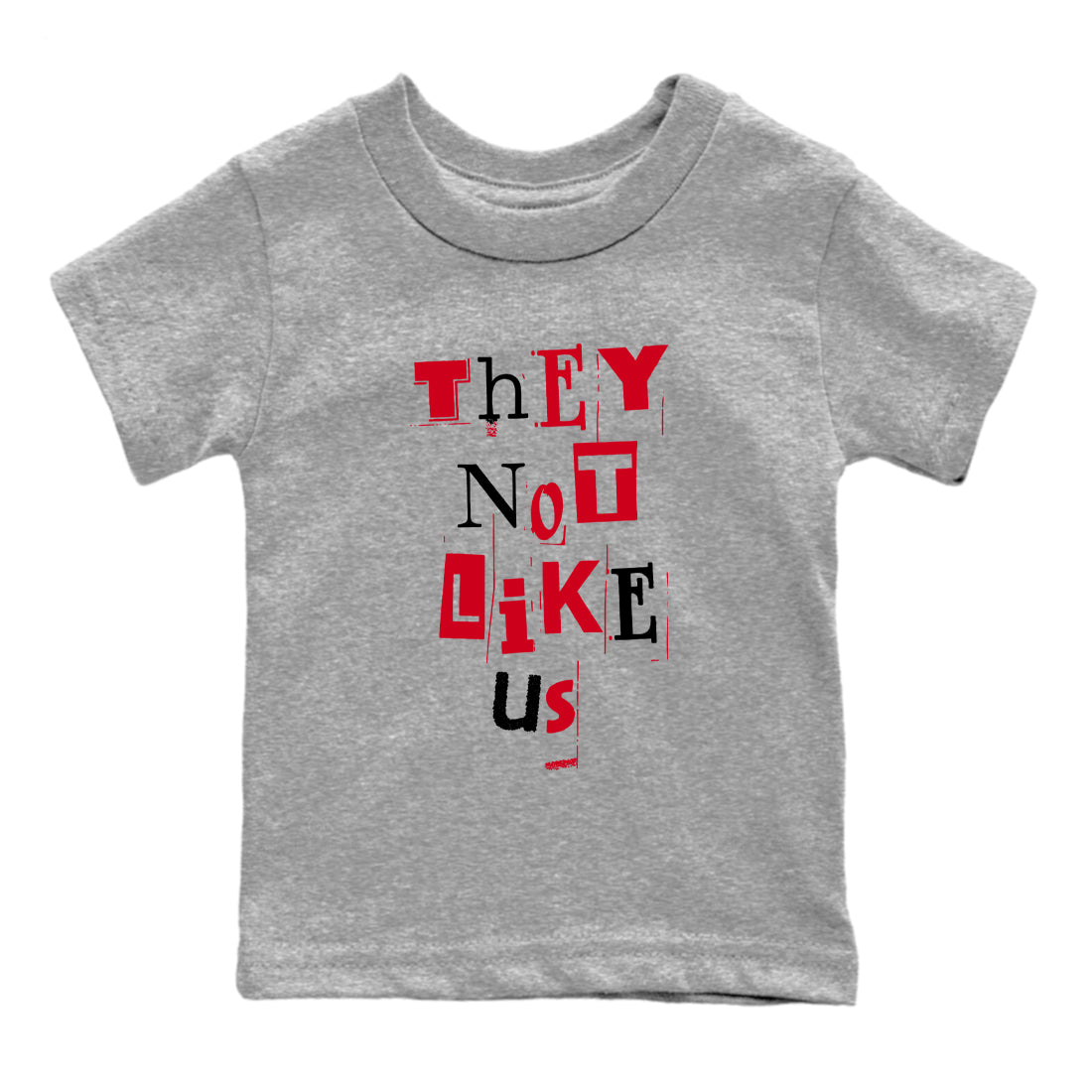 Vintage They Not Like Us snkmatch Tees Kids - Air Jordan 12 Flu Game