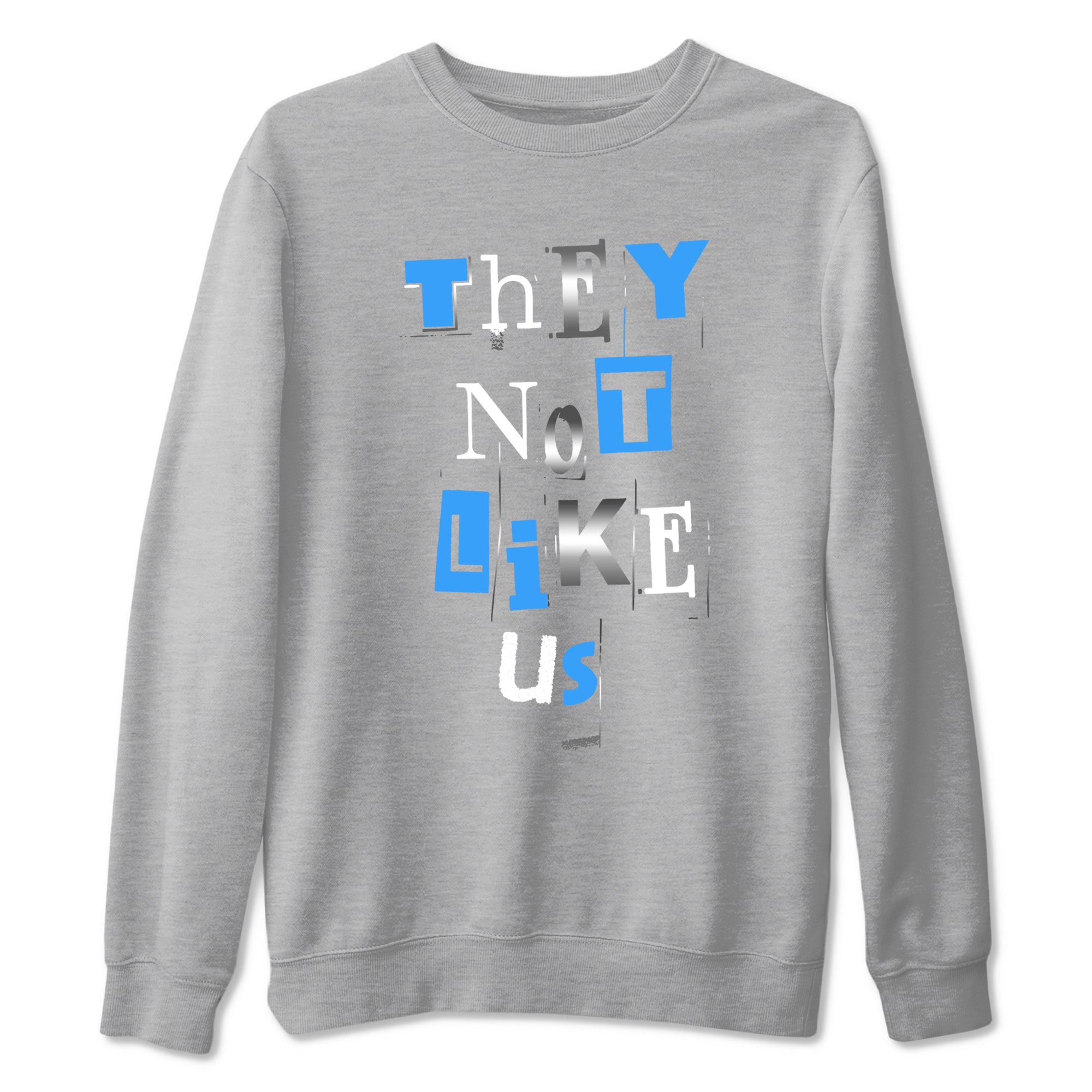 Vintage They Not Like Us snkmatch Tees - Air Jordan 12 White and University Blue