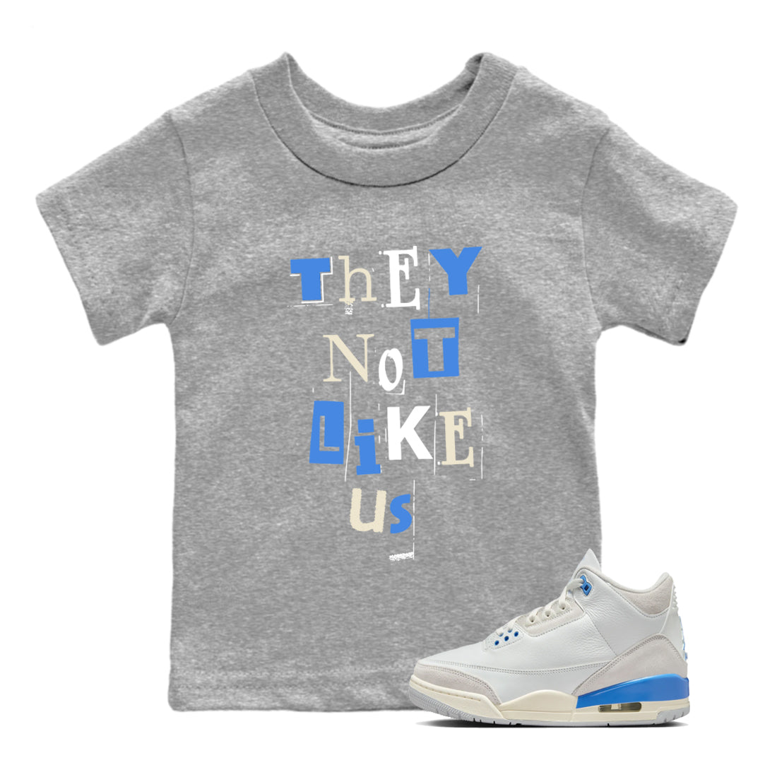 Vintage They Not Like Us snkmatch Tees Kids - Air Jordan 3 Lucky Shorts