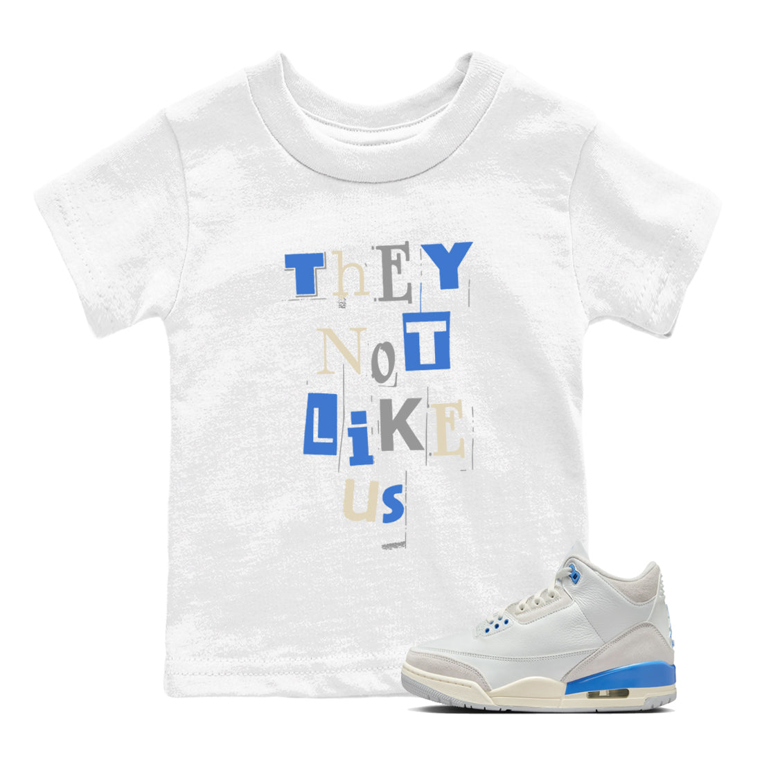 Vintage They Not Like Us snkmatch Tees Kids - Air Jordan 3 Lucky Shorts