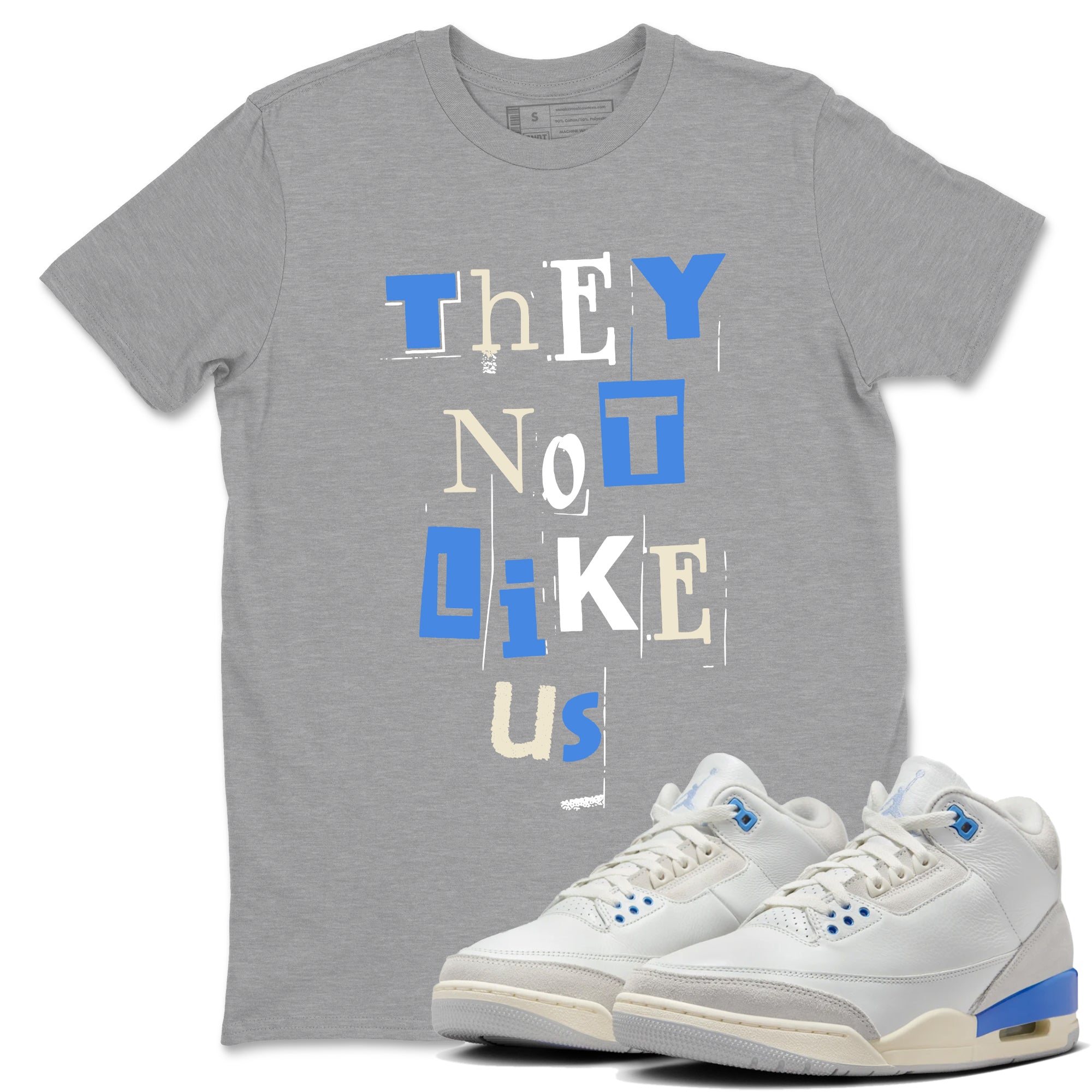 Vintage They Not Like Us snkmatch Tees - Air Jordan 3 Lucky Shorts