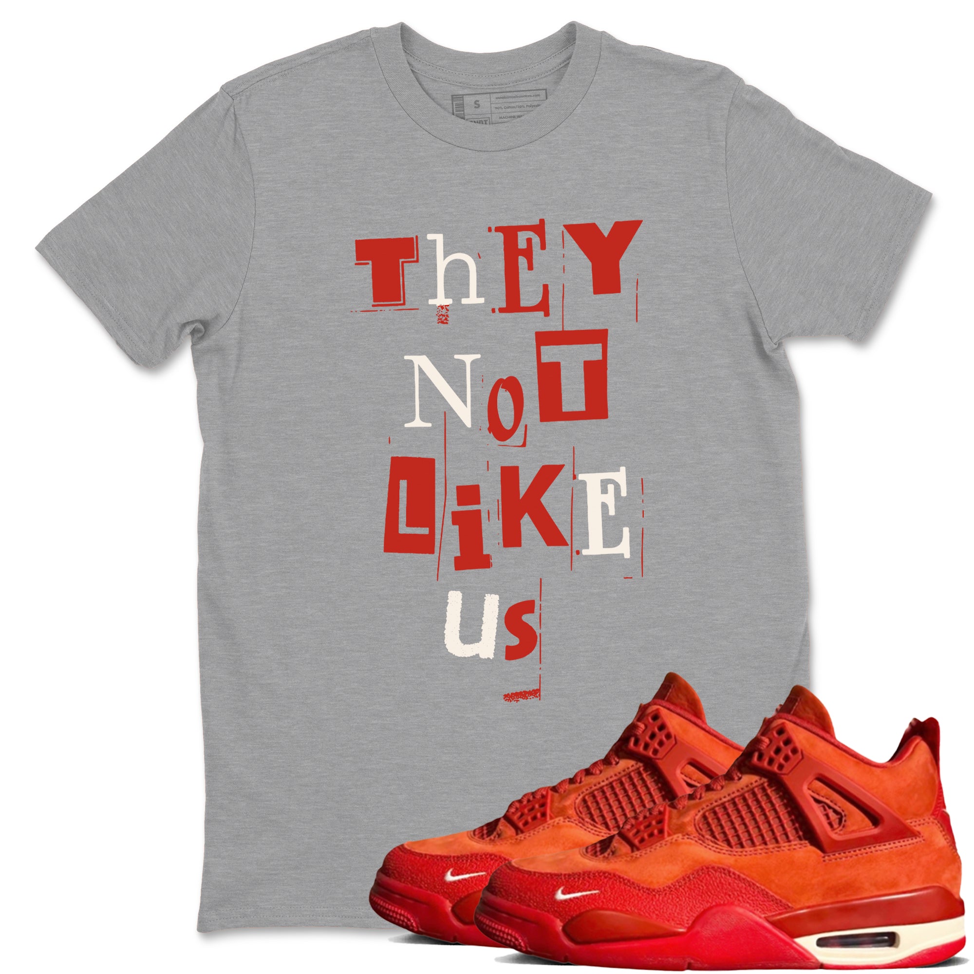 Vintage They Not Like Us snkmatch Tees - Air Jordan 4 Brick By Brick