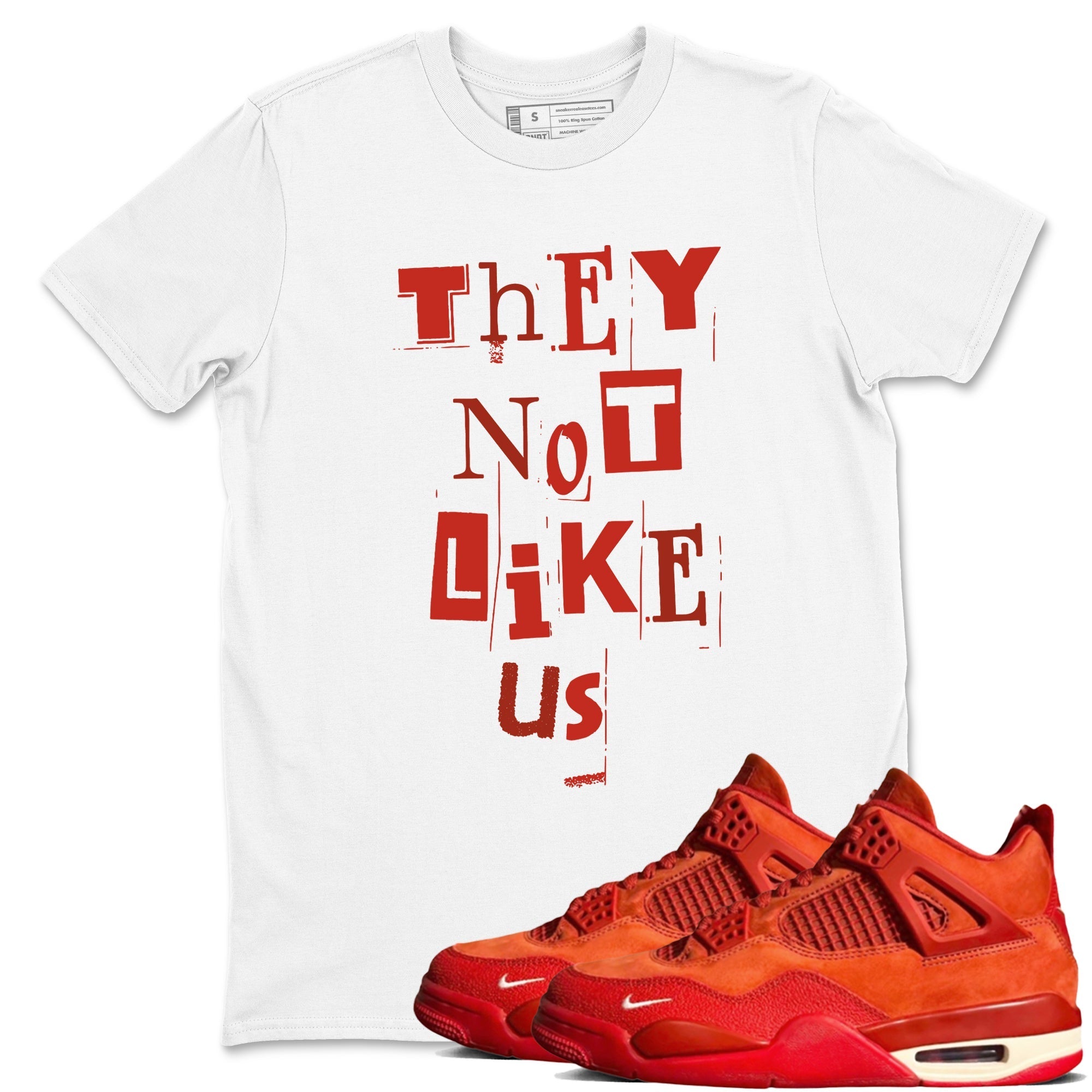 Vintage They Not Like Us snkmatch Tees - Air Jordan 4 Brick By Brick