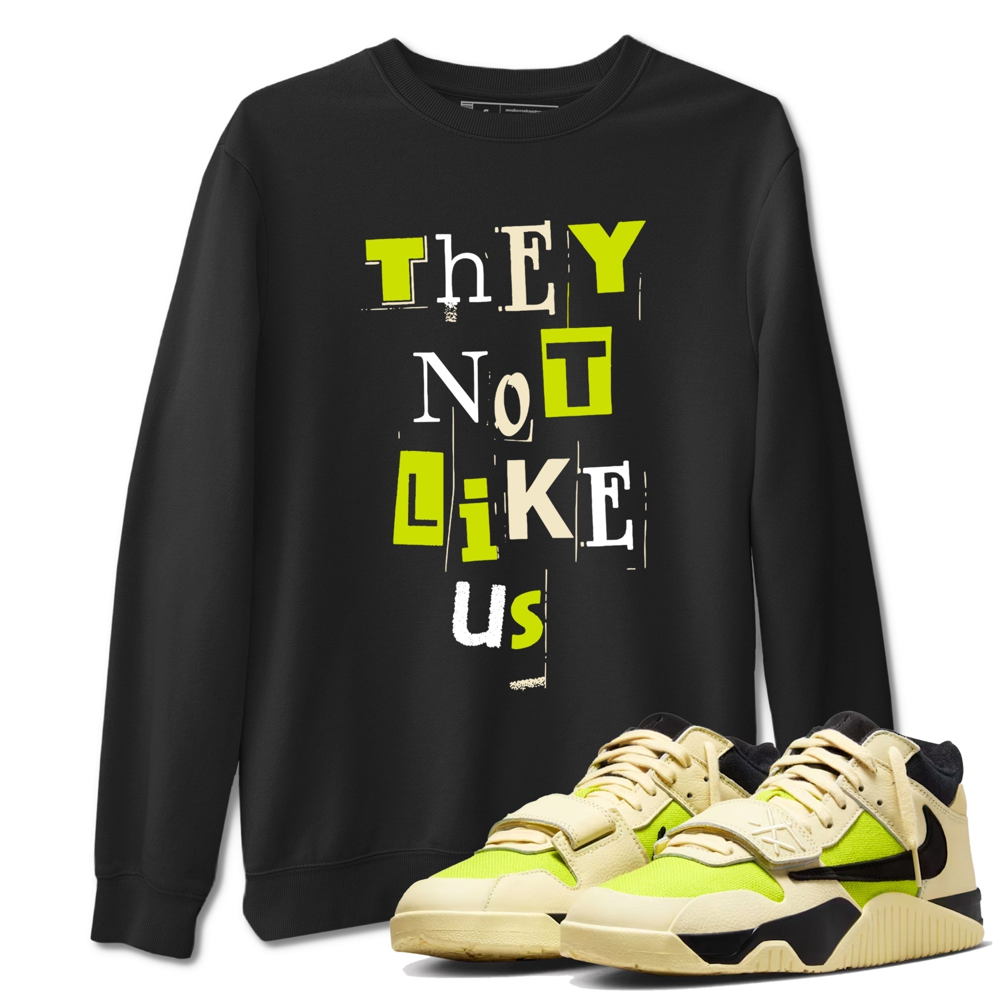 Vintage They Not Like Us snkmatch Tees - Jordan Jumpman Jack Travis Scott Bright Cactus