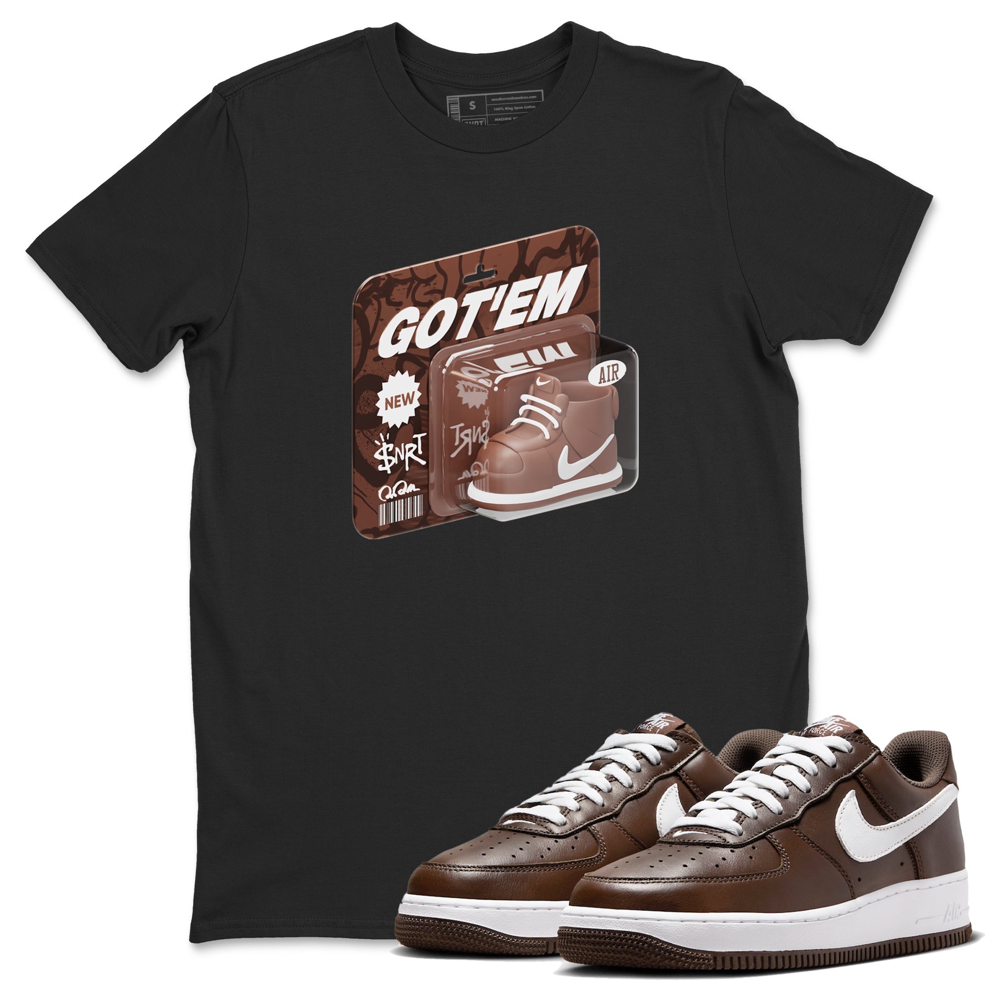 Vintage Toy Packaging snkmatch Tee - Air Force 1 Chocolate