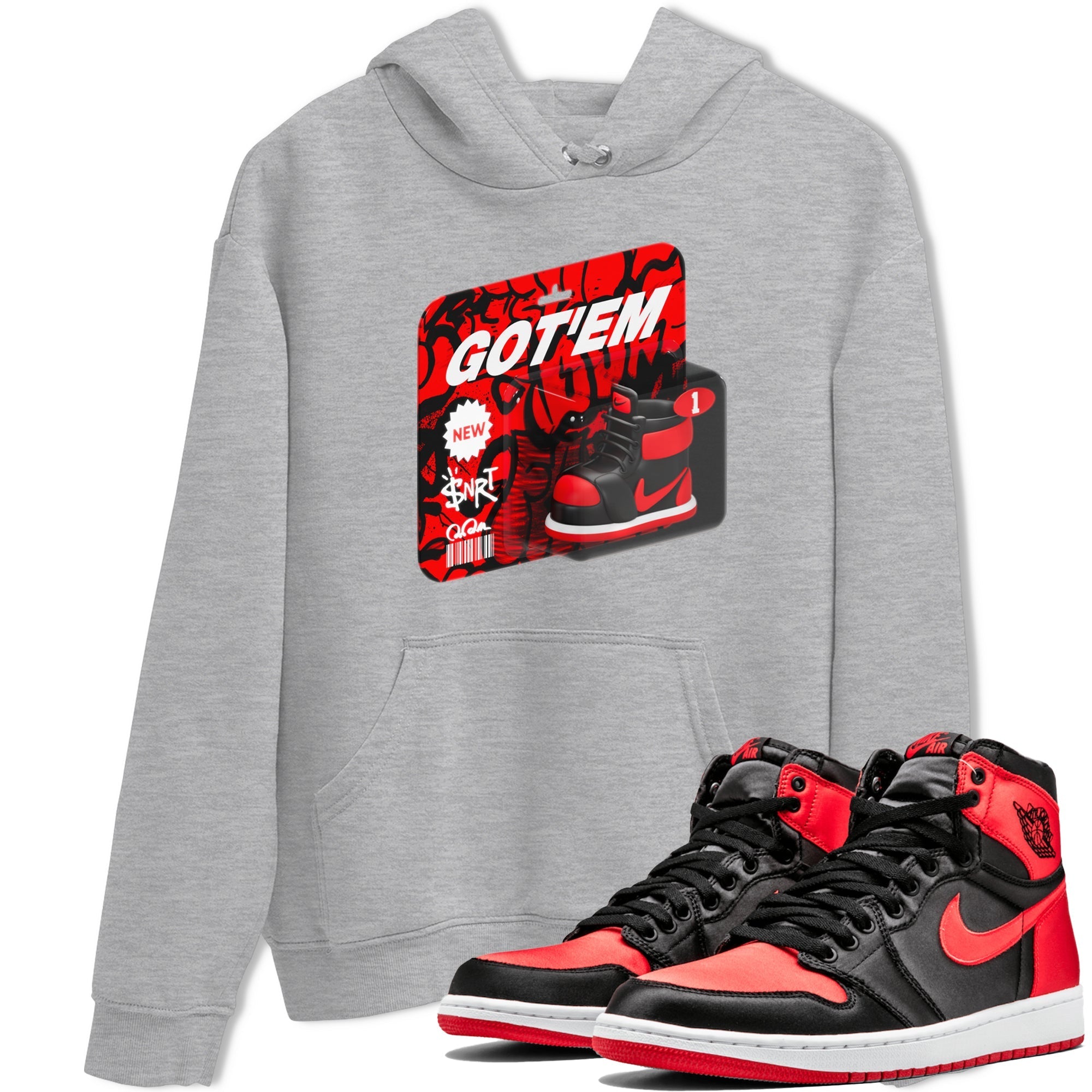 Vintage Toy Packaging snkmatch Tee - Air Jordan 1 Satin Bred