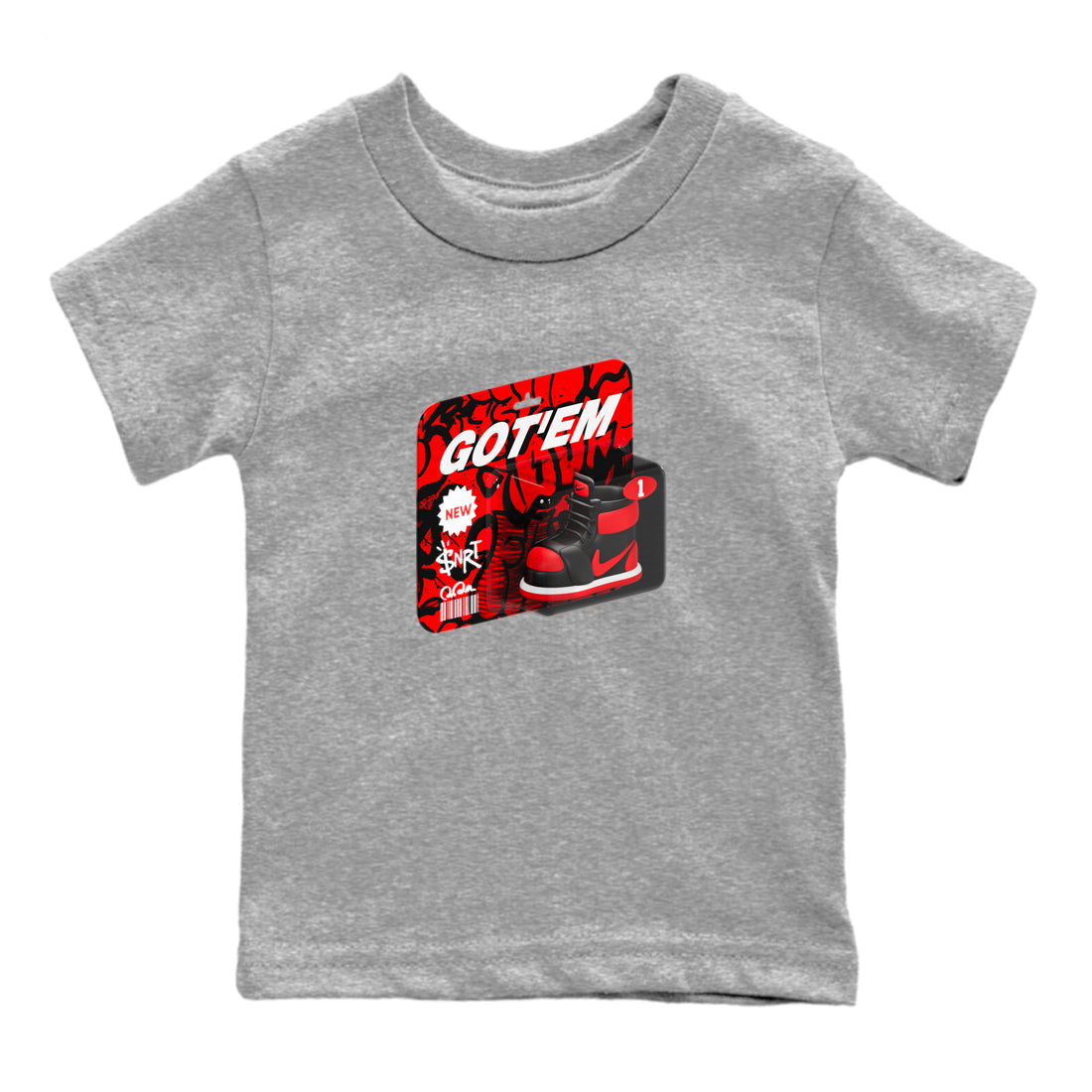 Vintage Toy Packaging snkmatch Tee Kids - Air Jordan 1 Satin Bred