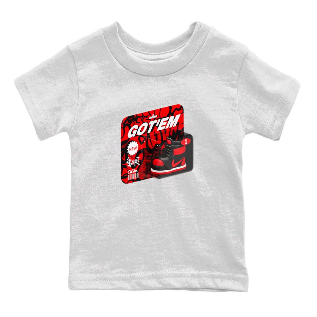 Vintage Toy Packaging snkmatch Tee Kids - Air Jordan 1 Satin Bred
