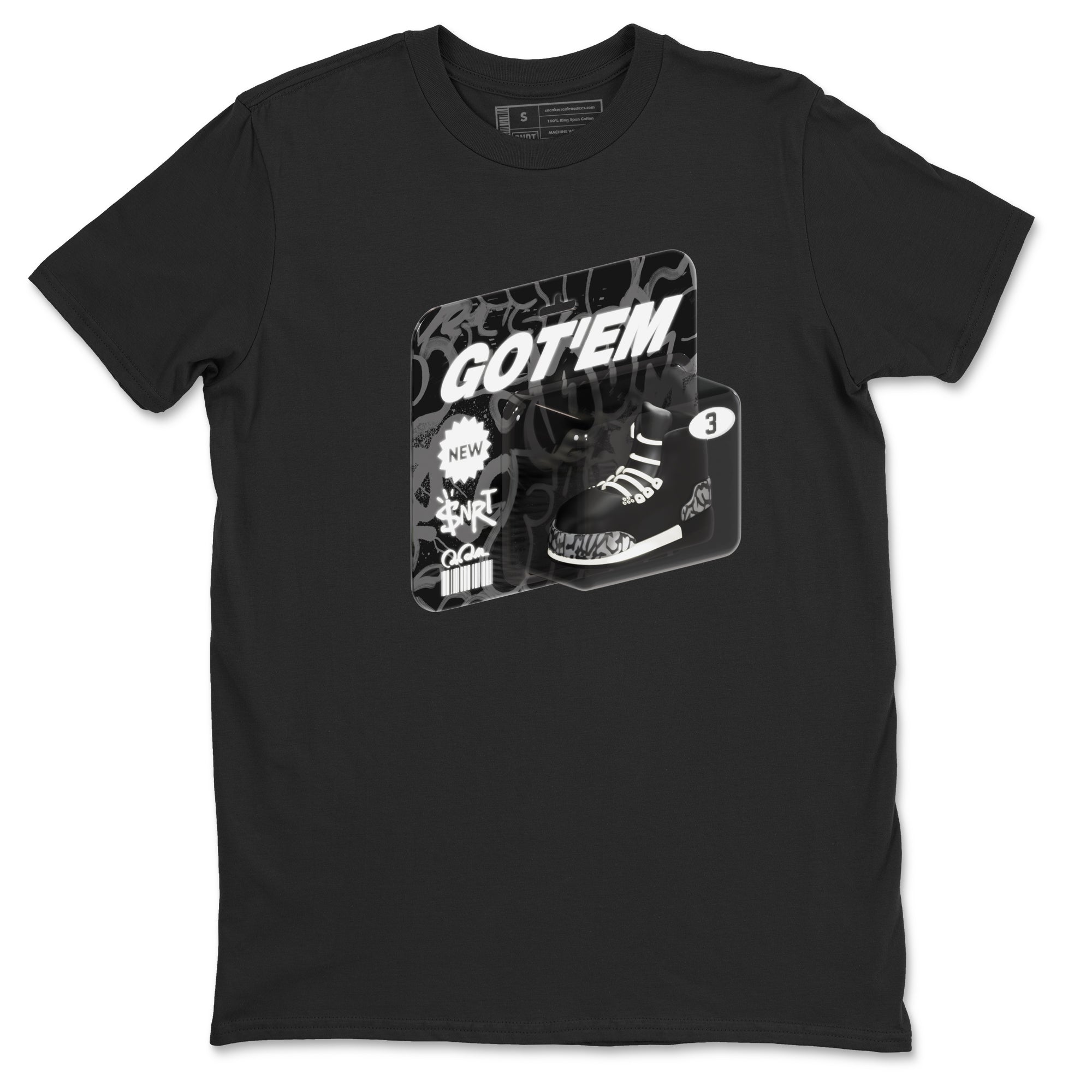 Vintage Toy Packaging snkmatch Tee - Air Jordan 3 Off Noir