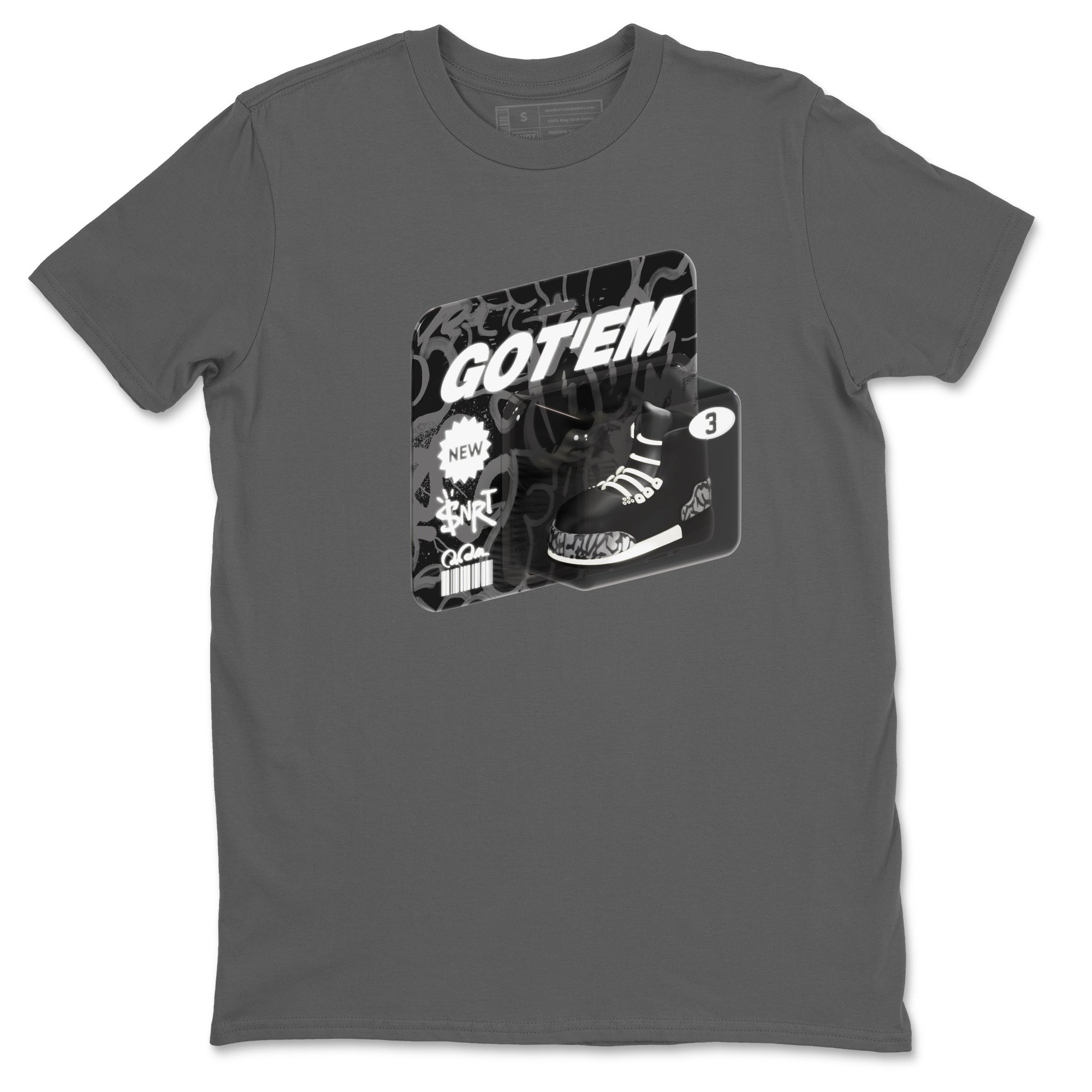 Vintage Toy Packaging snkmatch Tee - Air Jordan 3 Off Noir