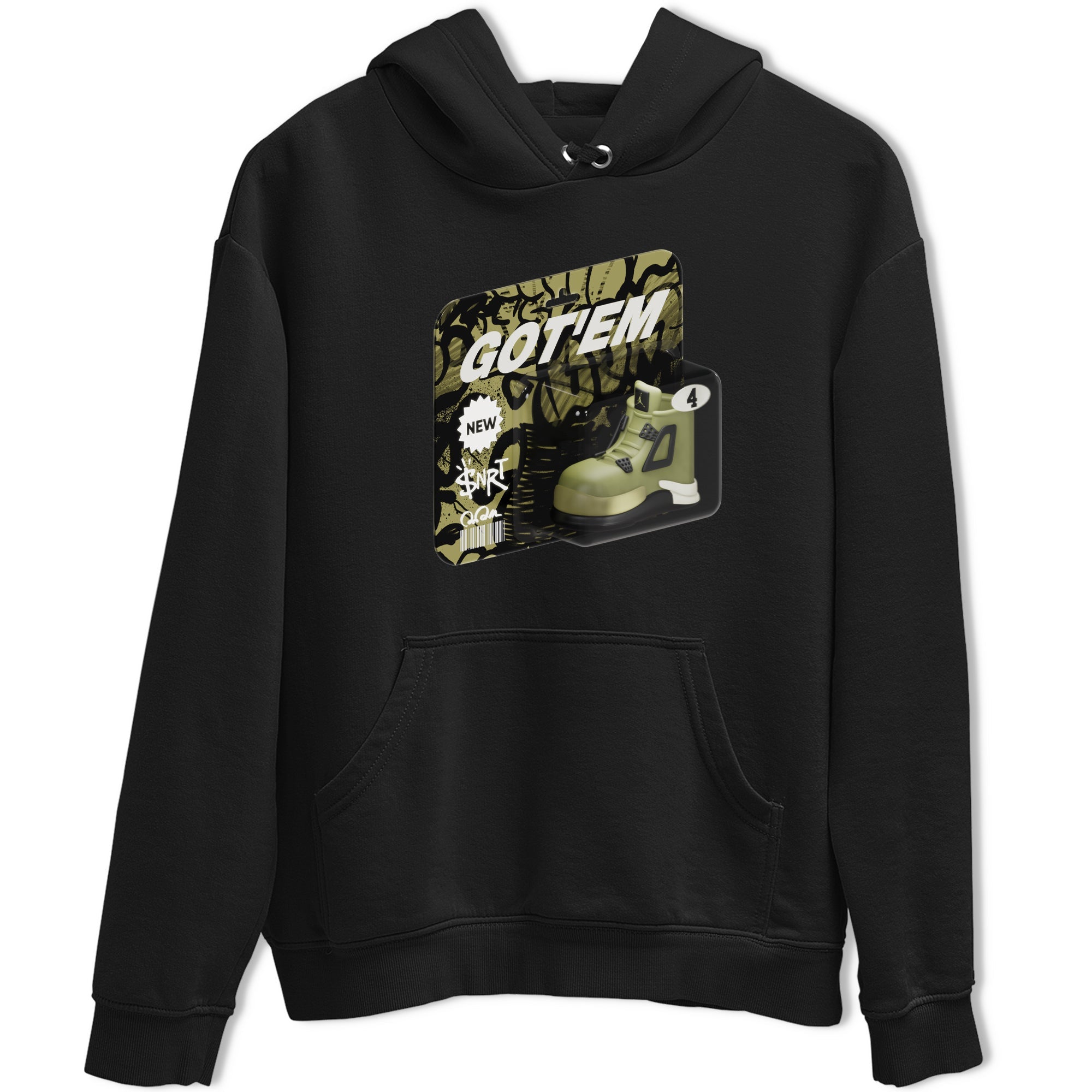 Vintage Toy Packaging snkmatch Tee - Air Jordan 4 Medium Olive