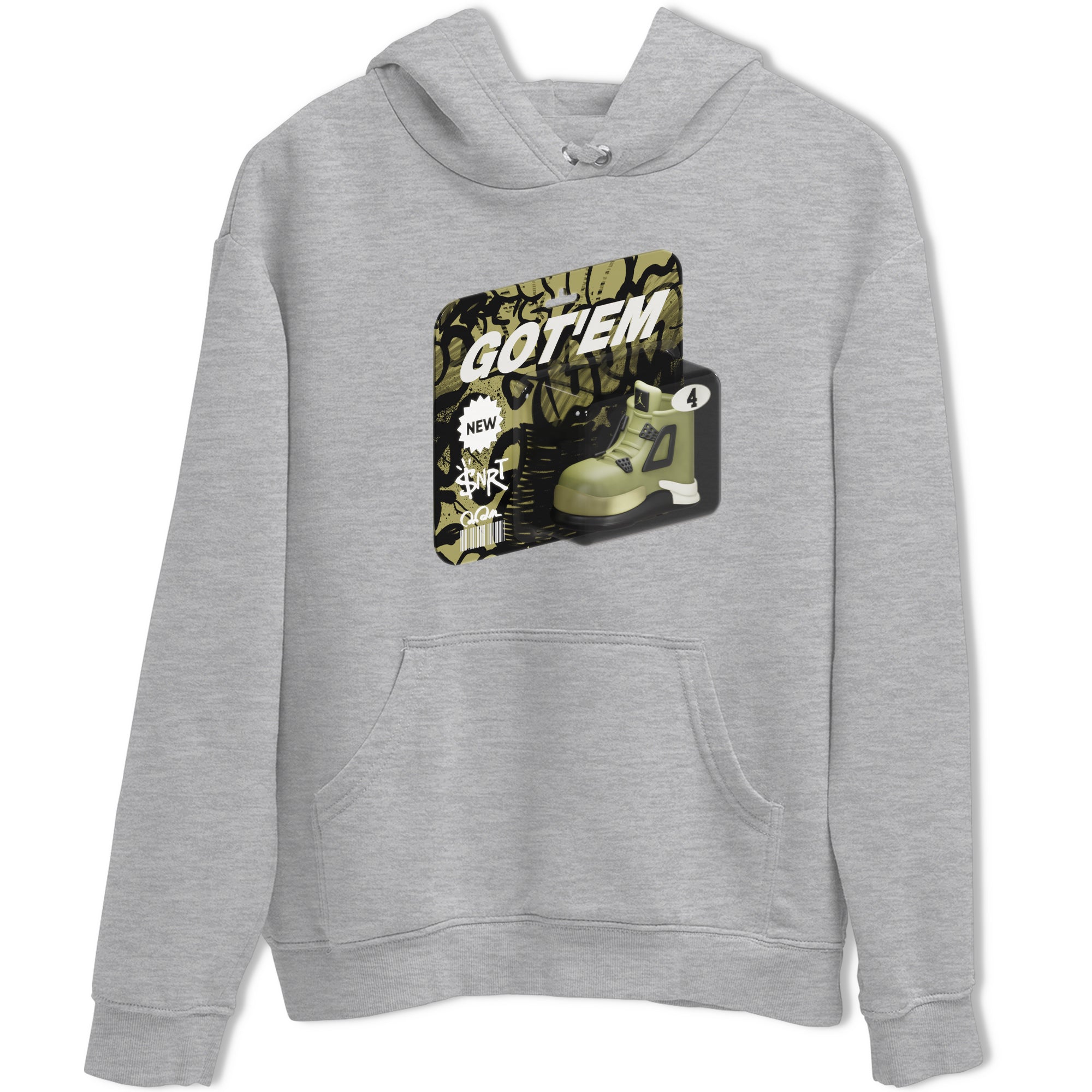Vintage Toy Packaging snkmatch Tee - Air Jordan 4 Medium Olive