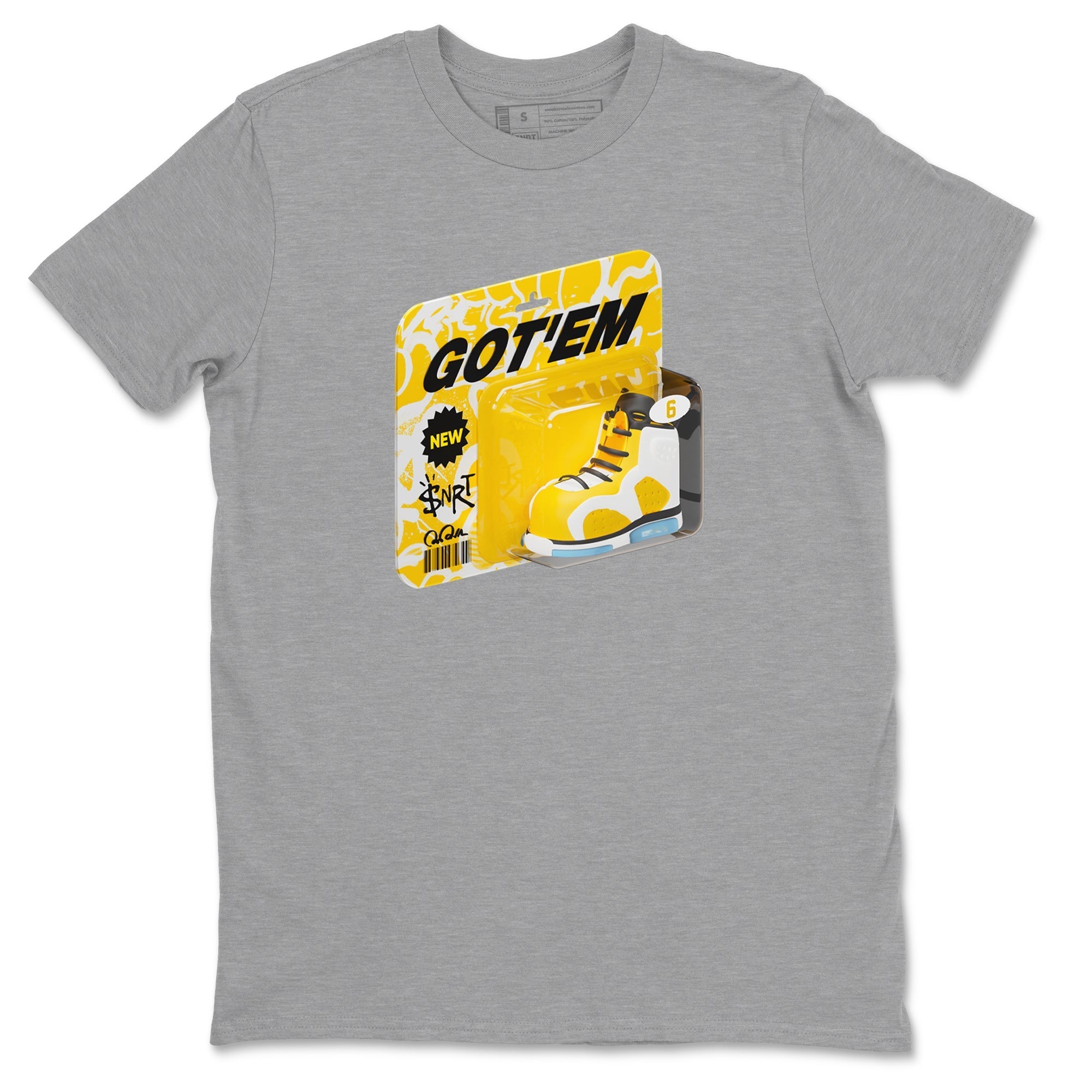 Vintage Toy Packaging snkmatch Tee - Air Jordan 6 Yellow Ochre