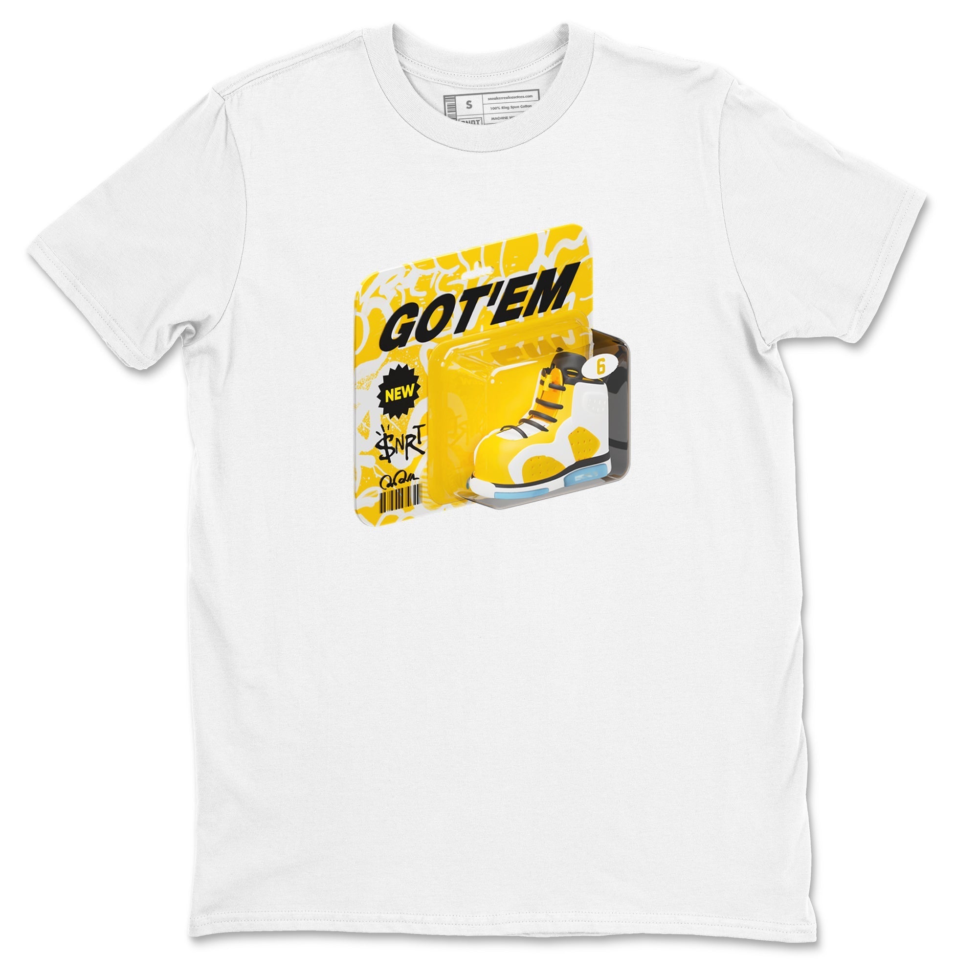 Vintage Toy Packaging snkmatch Tee - Air Jordan 6 Yellow Ochre