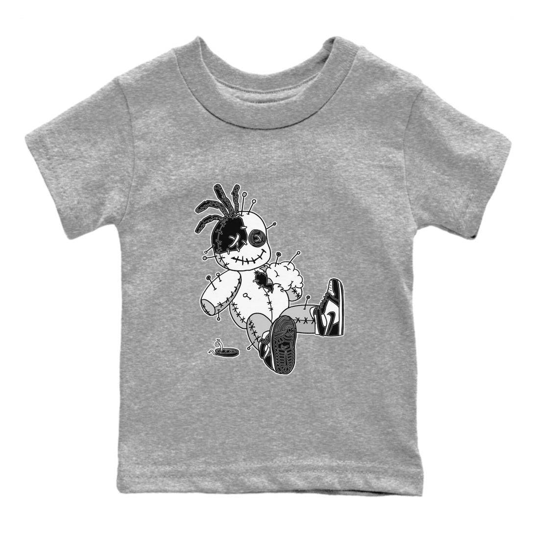 Voodoo Doll Kids Tops - Air Jordan 1 Black White