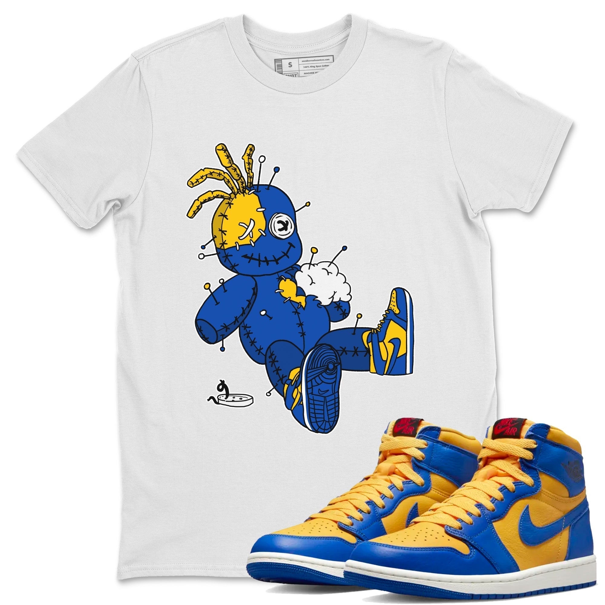Voodoo Doll Unisex Tops - Air Jordan 1 Game Royal Varsity Maize