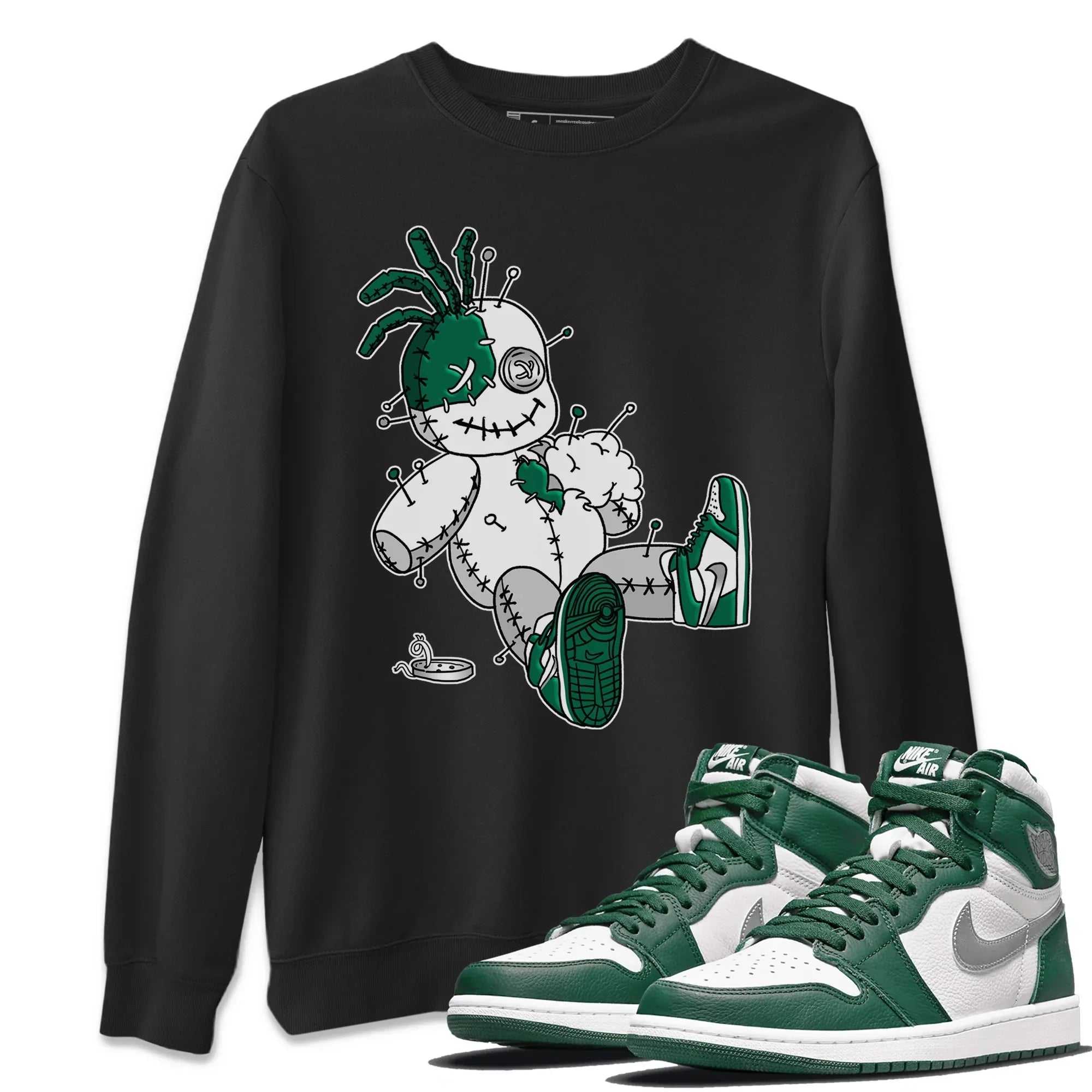 Voodoo Doll Unisex Tops - Air Jordan 1 Gorge Green