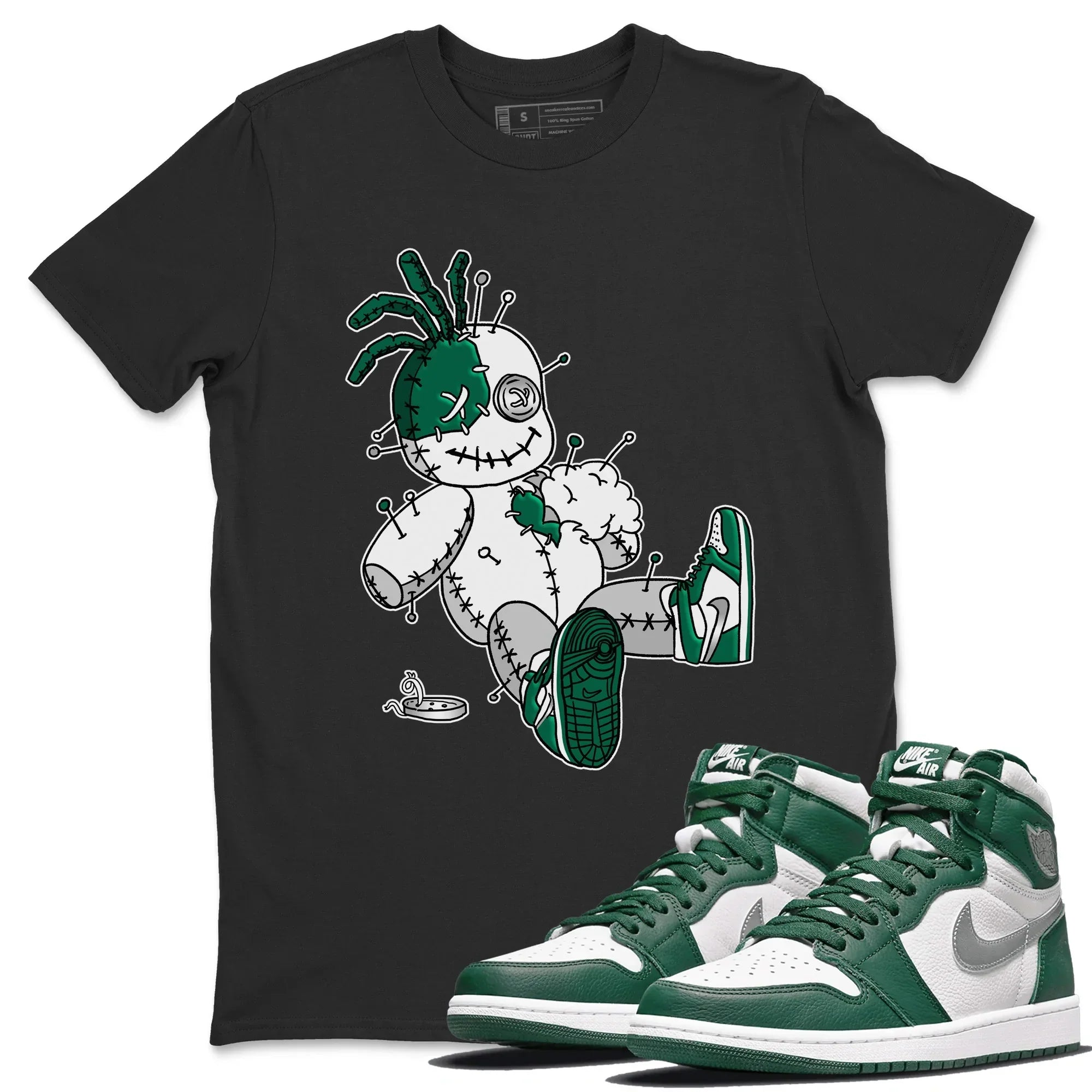 Voodoo Doll Unisex Tops - Air Jordan 1 Gorge Green