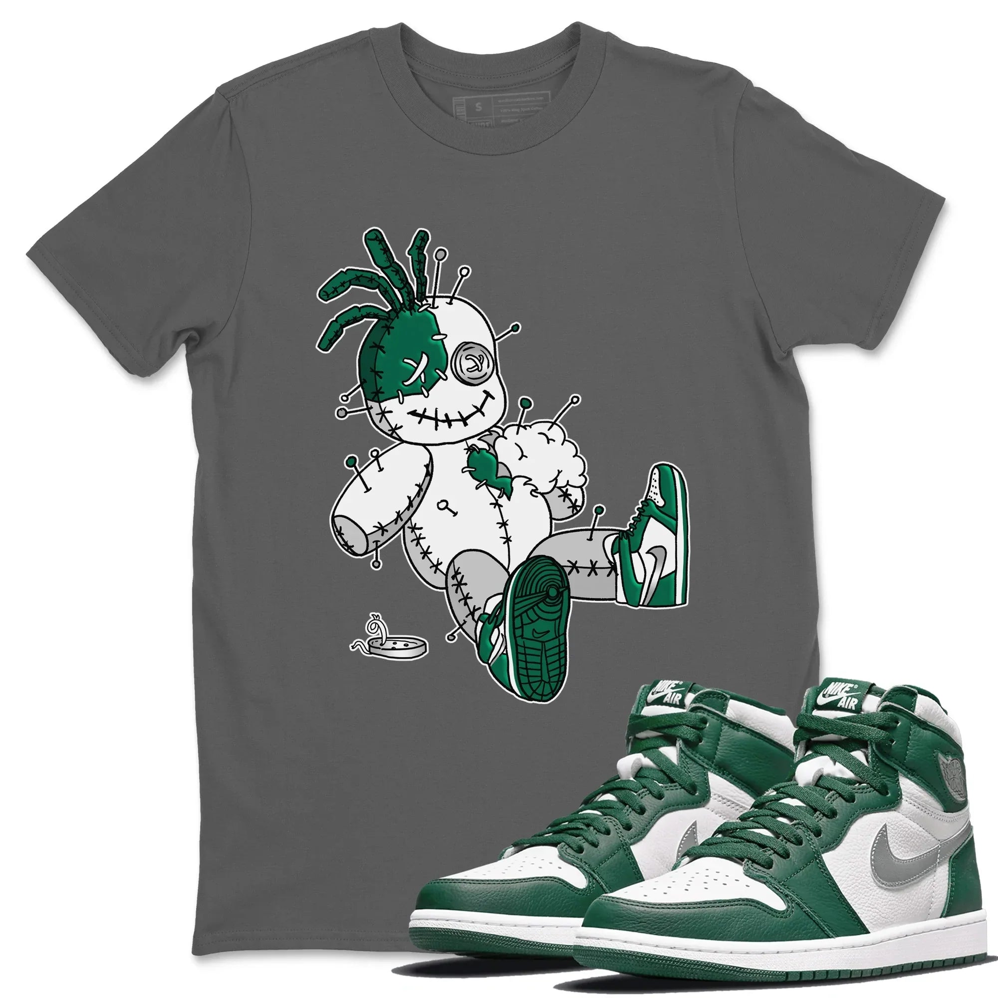 Voodoo Doll Unisex Tops - Air Jordan 1 Gorge Green