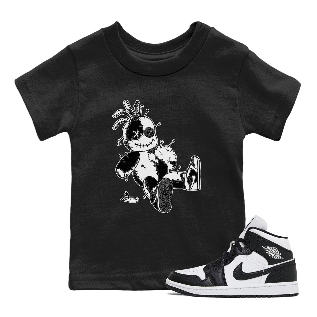 Voodoo Doll Kids Tops - Air Jordan 1 Homage