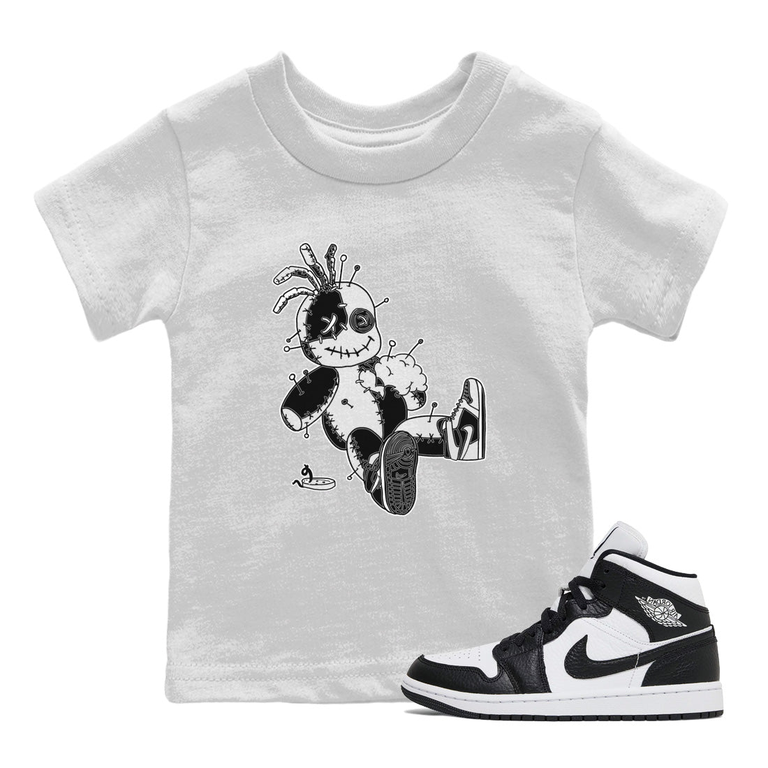 Voodoo Doll Kids Tops - Air Jordan 1 Homage