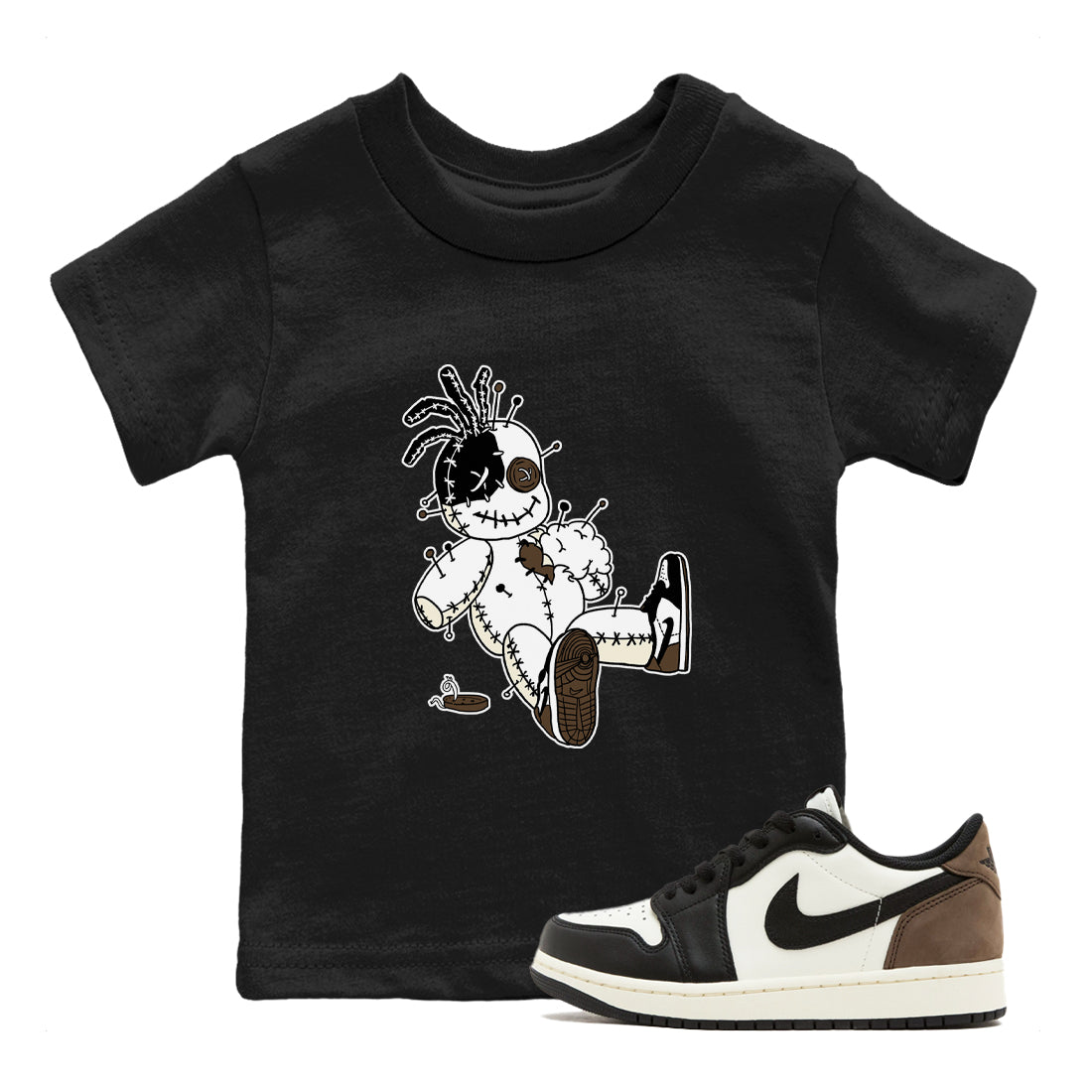 Voodoo Doll snkmatch Tees Kids - Air Jordan 1 Mocha