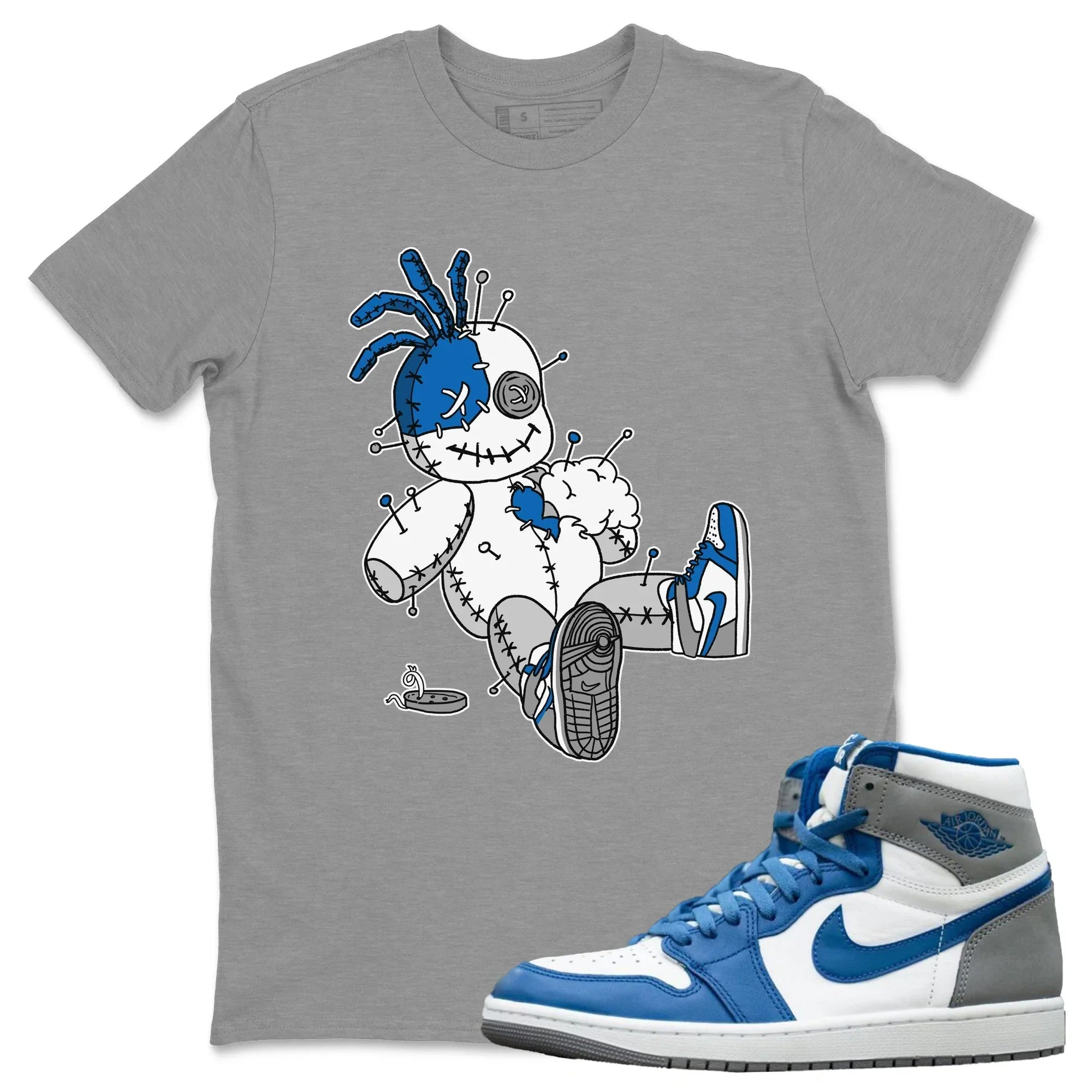 Voodoo Doll Unisex Tops - Air Jordan 1 True Blue