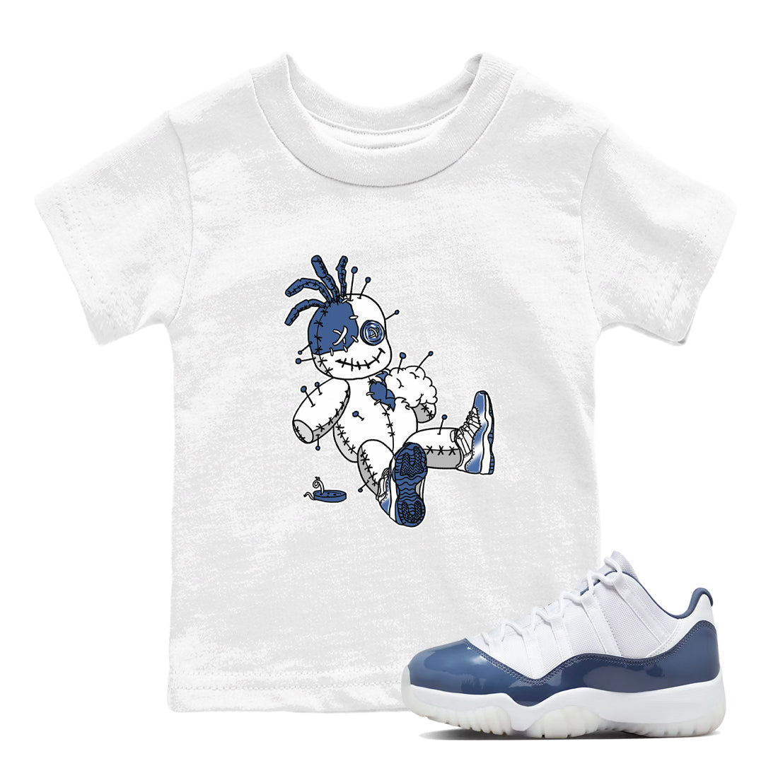Voodoo Doll snkmatch Tees Kids - Air Jordan 11 Diffused Blue