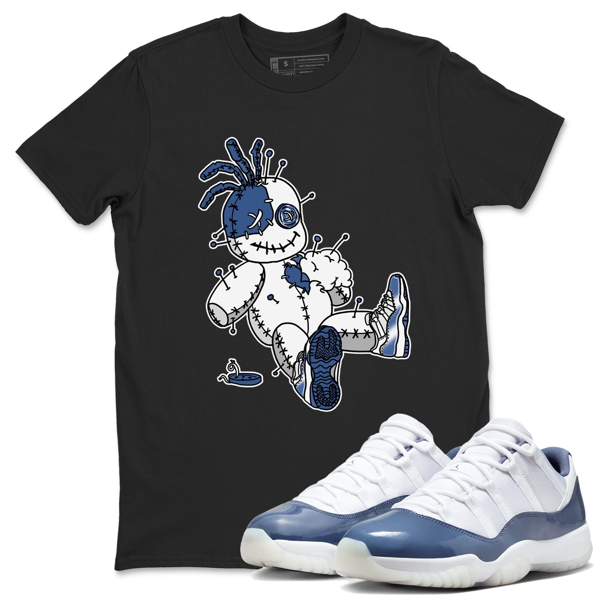 Voodoo Doll snkmatch Tees - Air Jordan 11 Diffused Blue