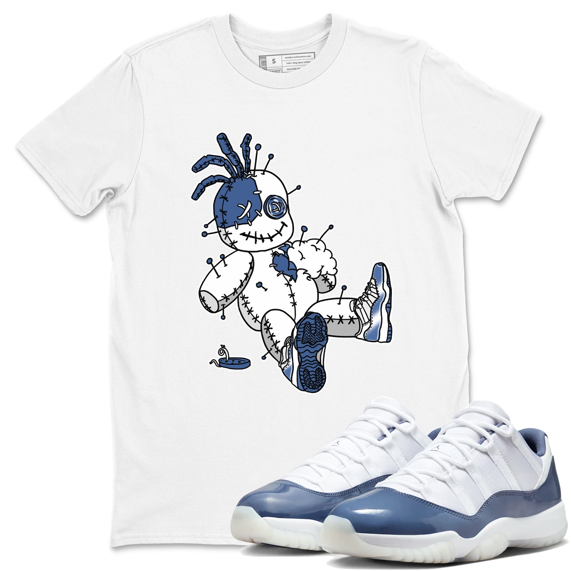 Voodoo Doll snkmatch Tees - Air Jordan 11 Diffused Blue
