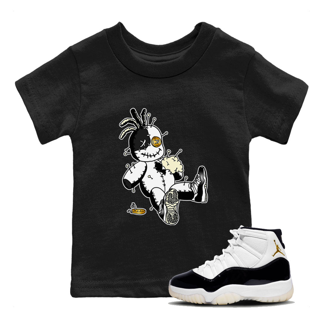 Voodoo Doll snkmatch Tees Kids - Air Jordan 11 Gratitude