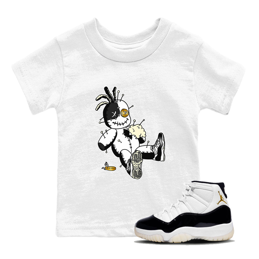 Voodoo Doll snkmatch Tees Kids - Air Jordan 11 Gratitude