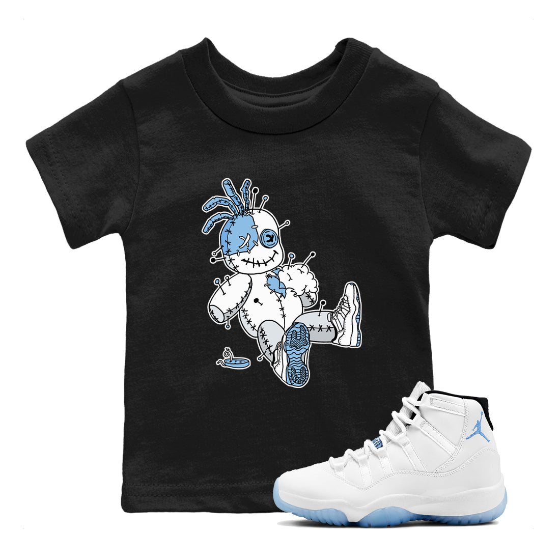 Voodoo Doll snkmatch Tees Kids - Air Jordan 11 Legend Blue