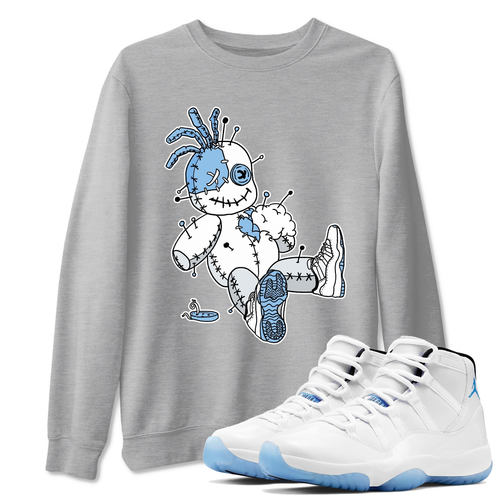 Voodoo Doll snkmatch Tees - Air Jordan 11 Legend Blue