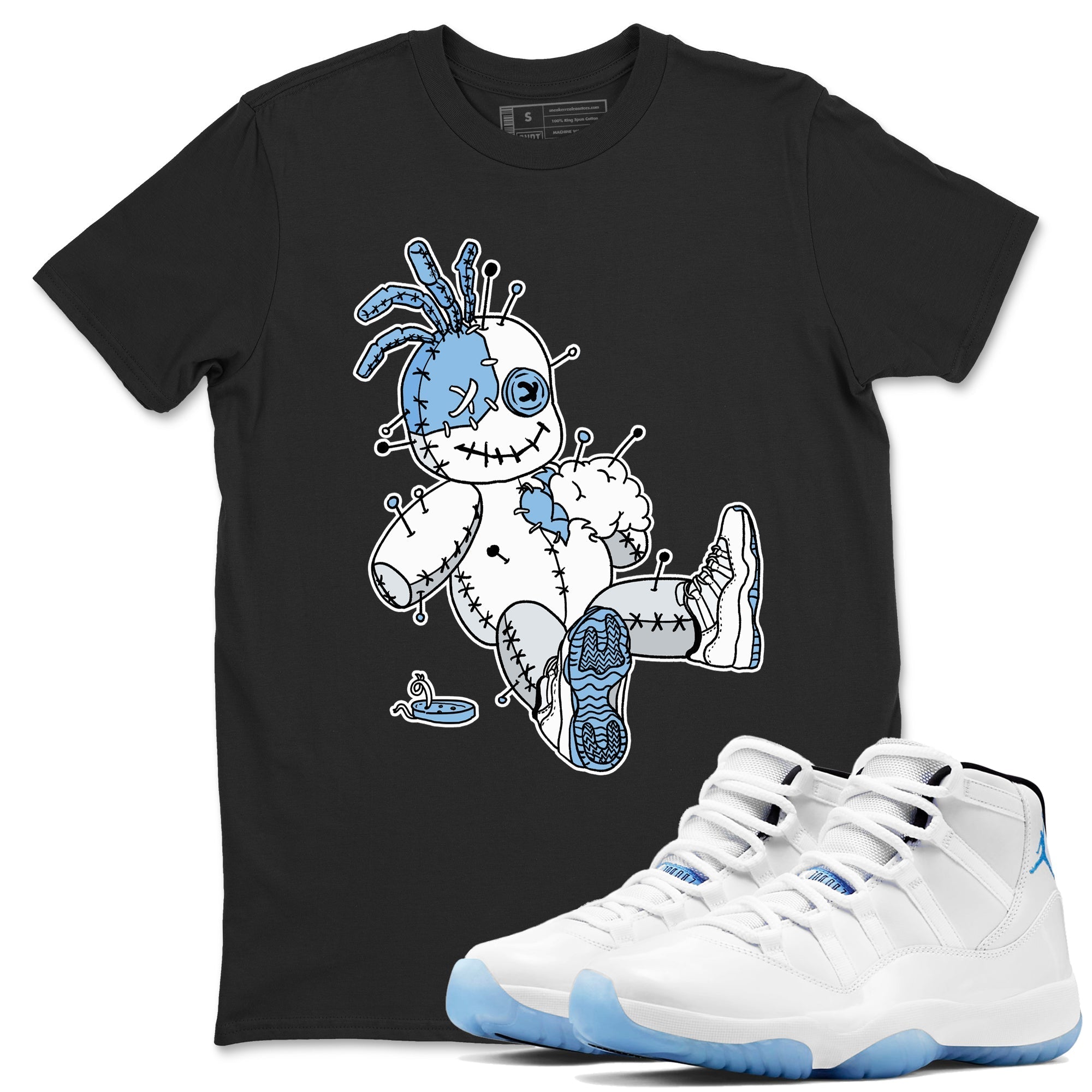 Voodoo Doll snkmatch Tees - Air Jordan 11 Legend Blue