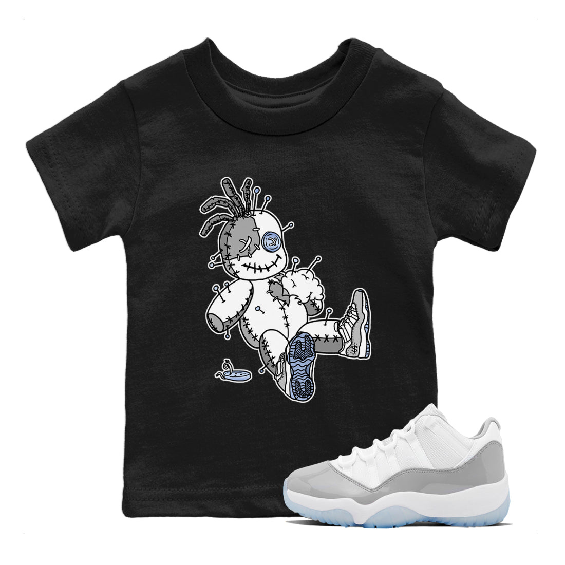 Voodoo Doll Kids Tops - Air Jordan 11 White Cement
