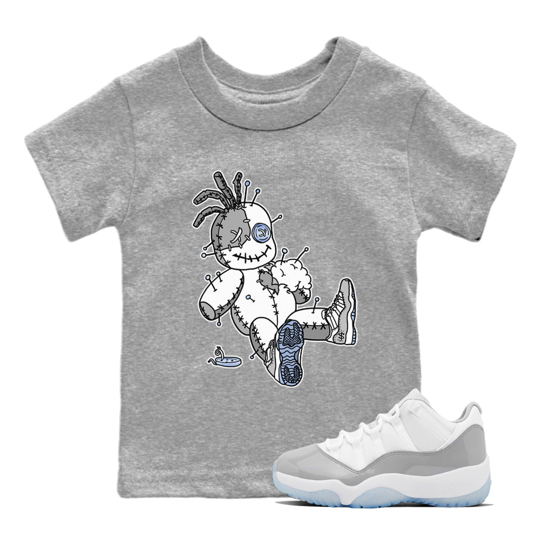 Voodoo Doll Kids Tops - Air Jordan 11 White Cement