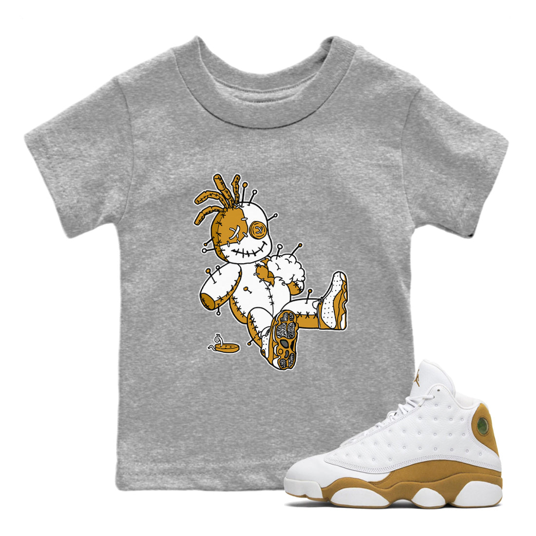 Voodoo Doll Kids Tops - Air Jordan 13 Wheat