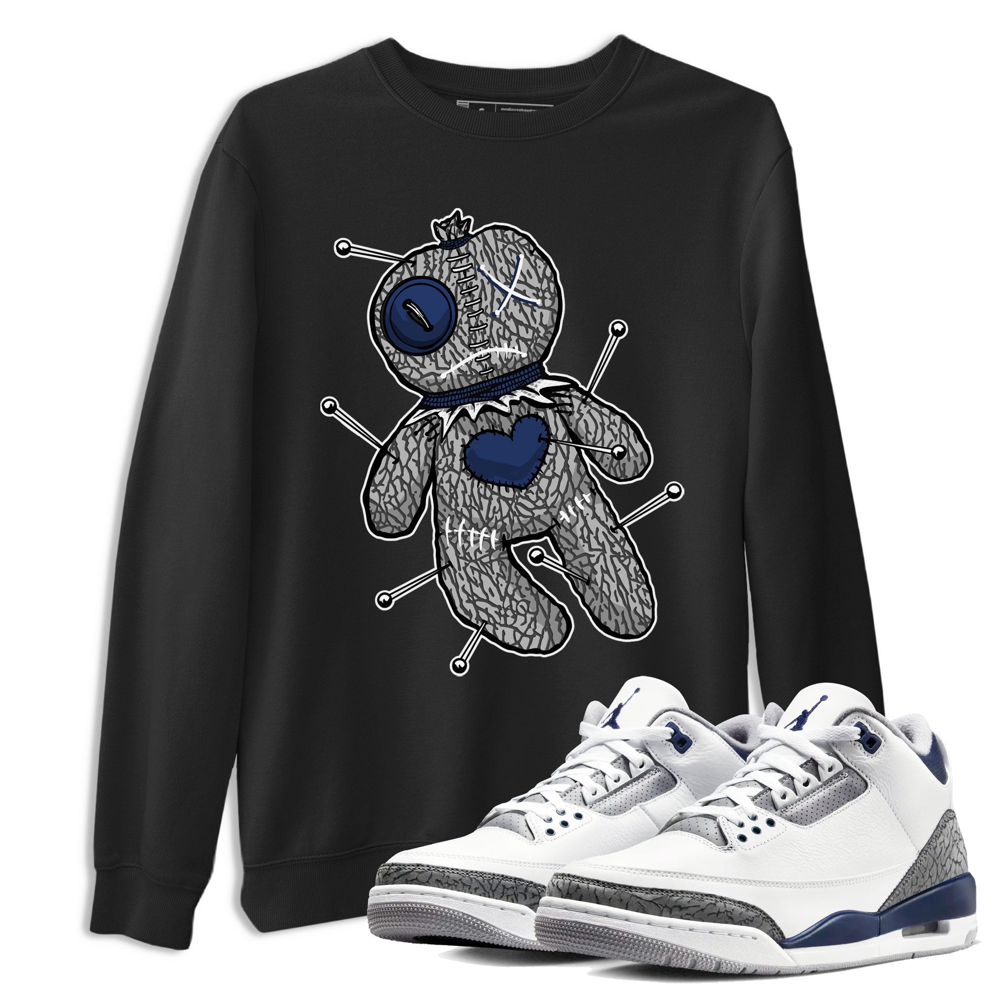 Voodoo Doll snkmatch Tees - Air Jordan 3 Midnight Navy 2023