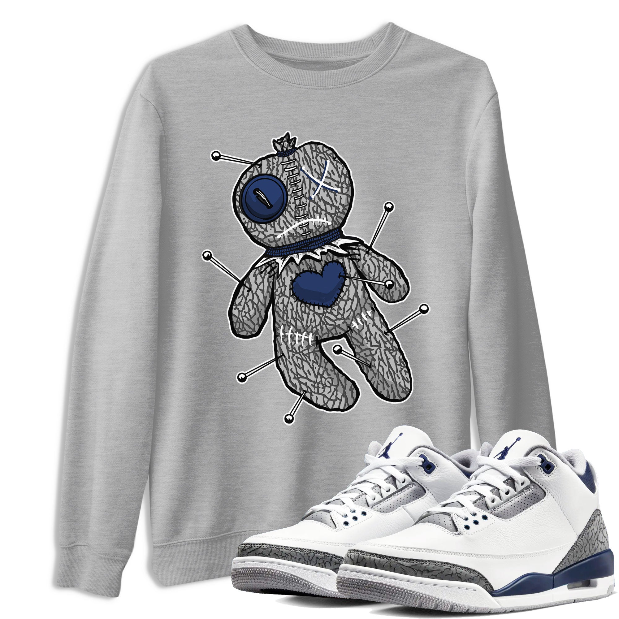 Voodoo Doll snkmatch Tees - Air Jordan 3 Midnight Navy 2023