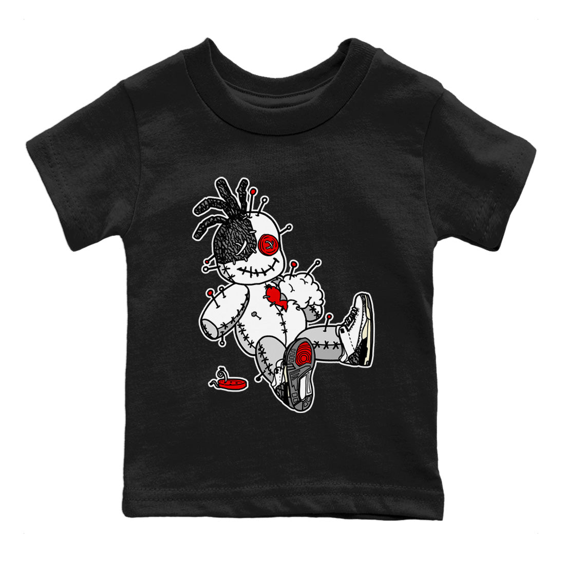 Voodoo Doll Kids Tops - Air Jordan 3 White Cement