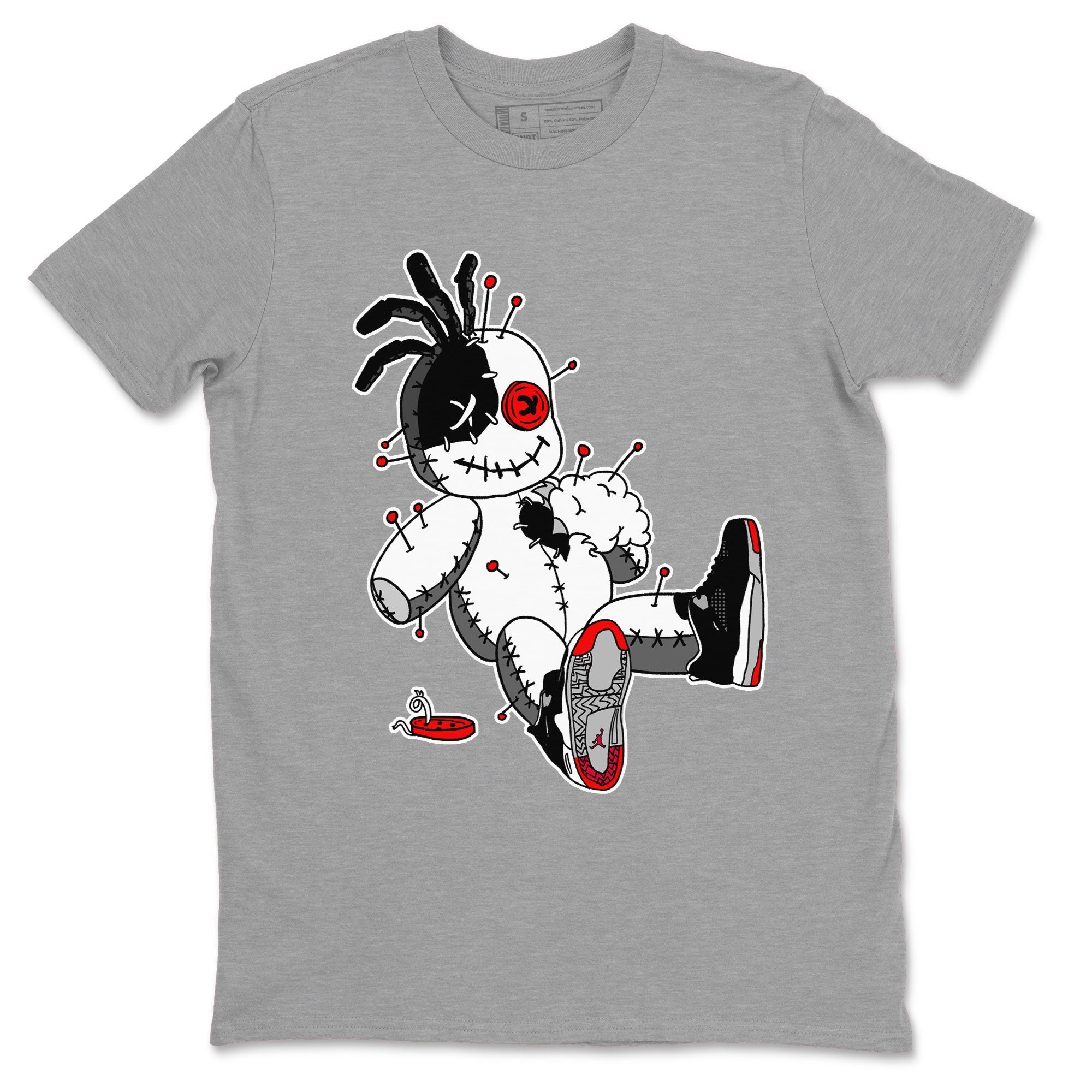 Voodoo Doll snkmatch Tees - Air Jordan 4 Bred Reimagined
